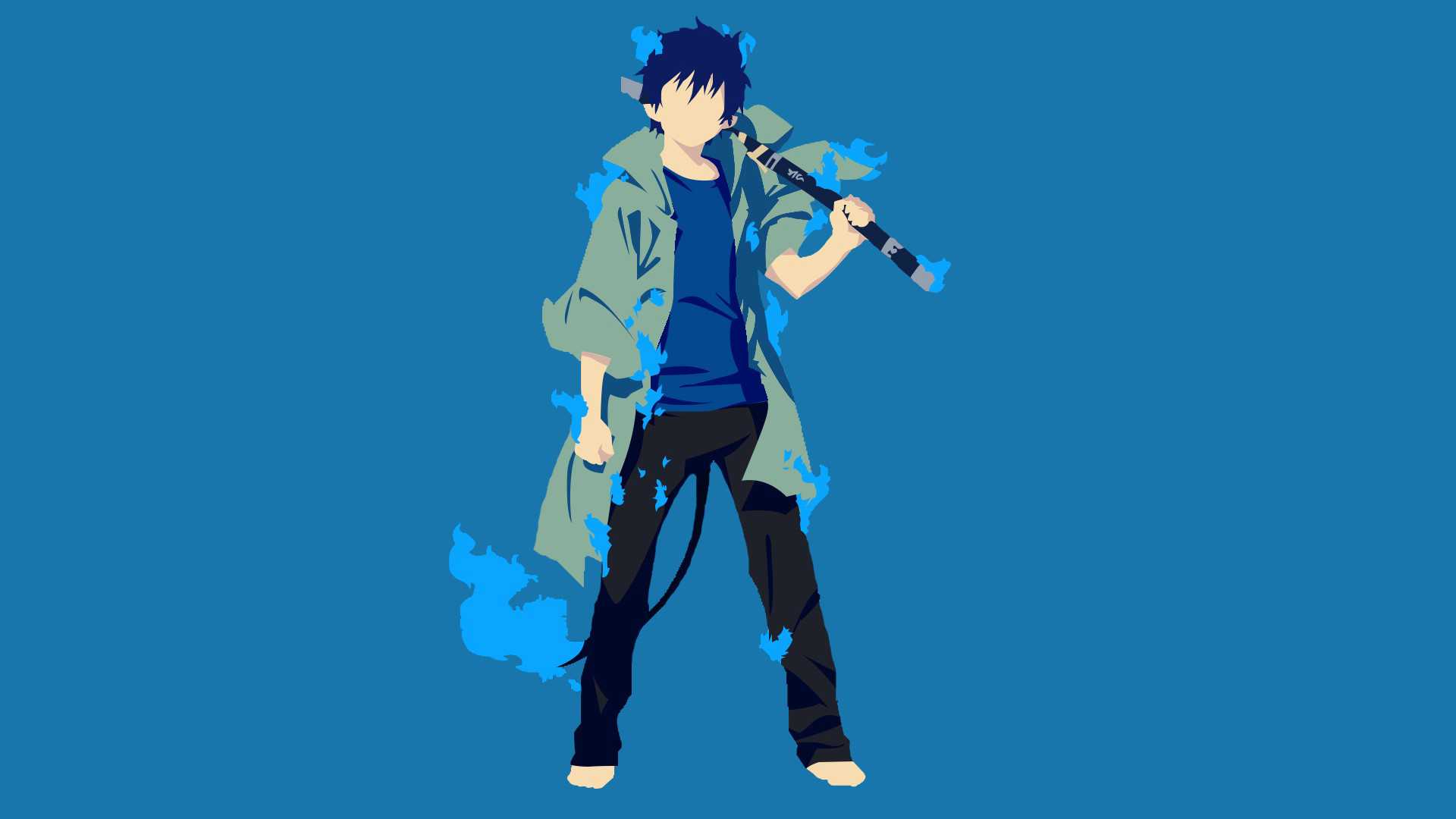 Rin Okumura Minimalist Wallpapers