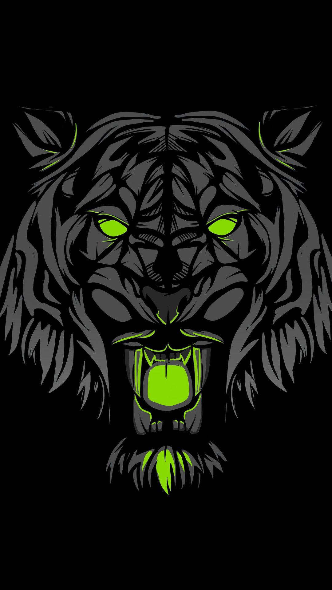 Roaring Lion Minimalist Wallpapers