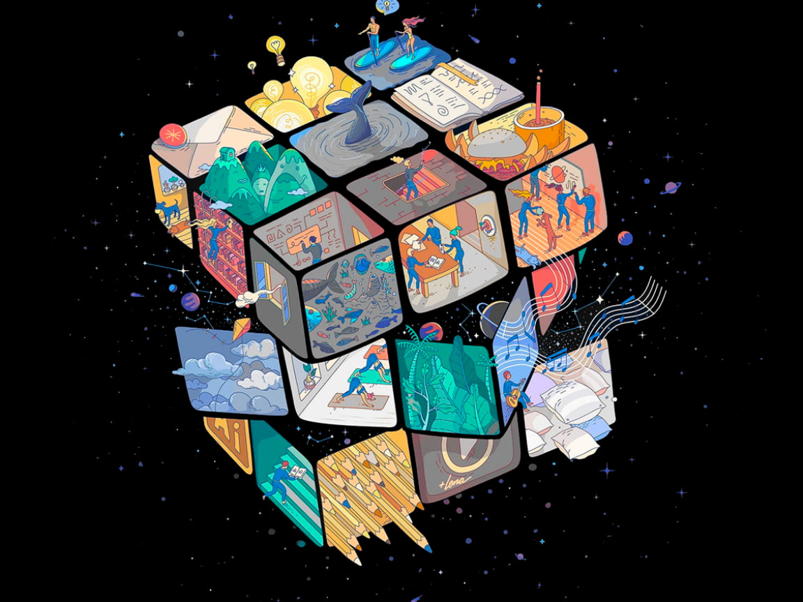 Rubiks Cube Minimalism Wallpapers