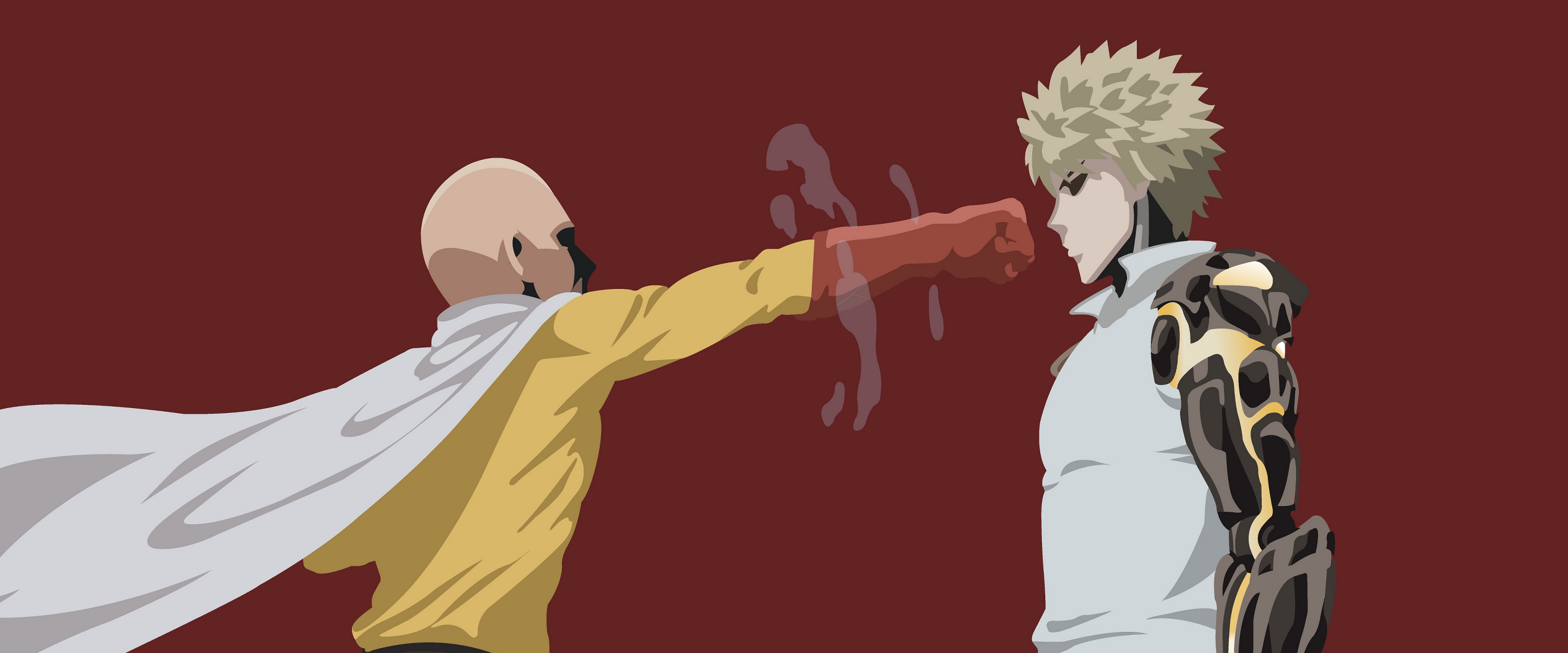 Saitama 4K Minimal Wallpapers