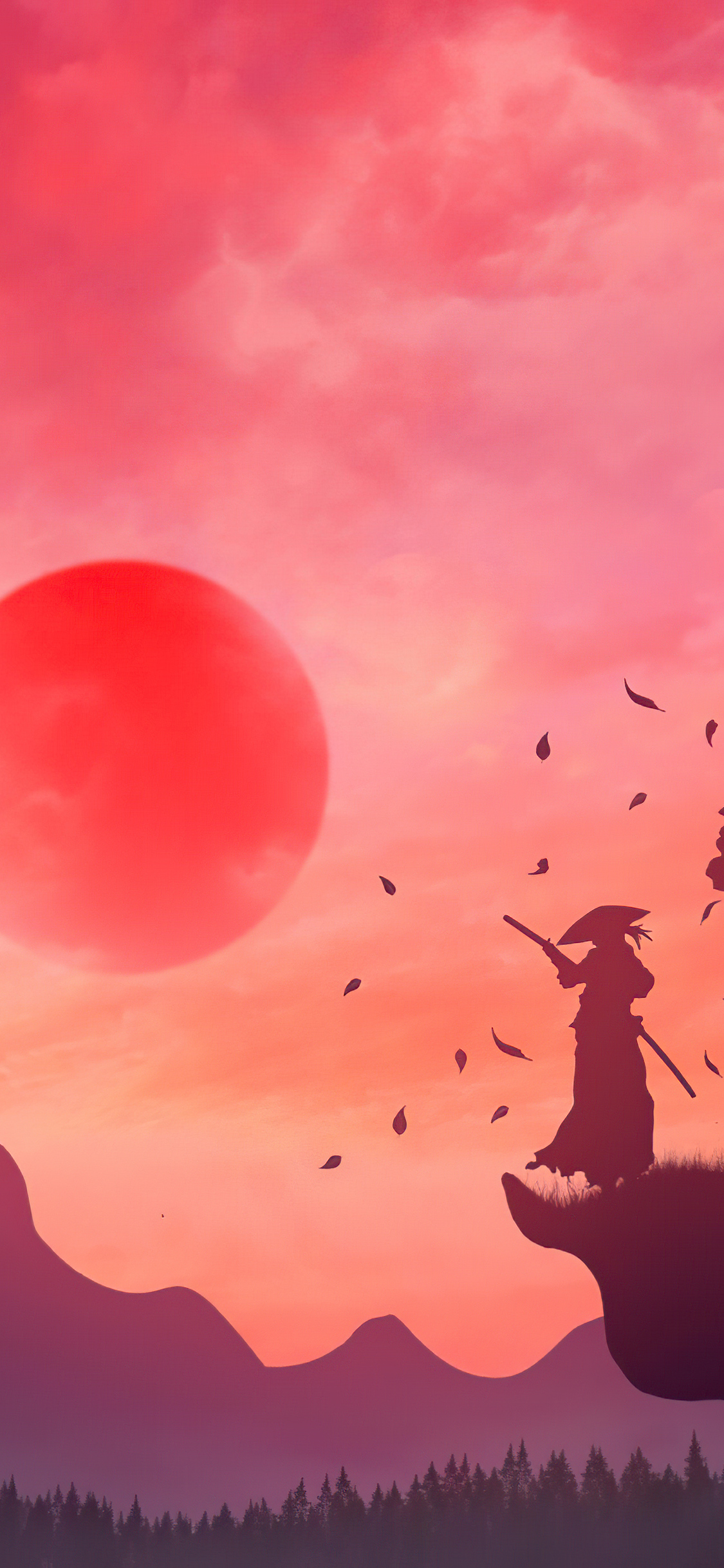 Samurai Minimal 4K Wallpapers