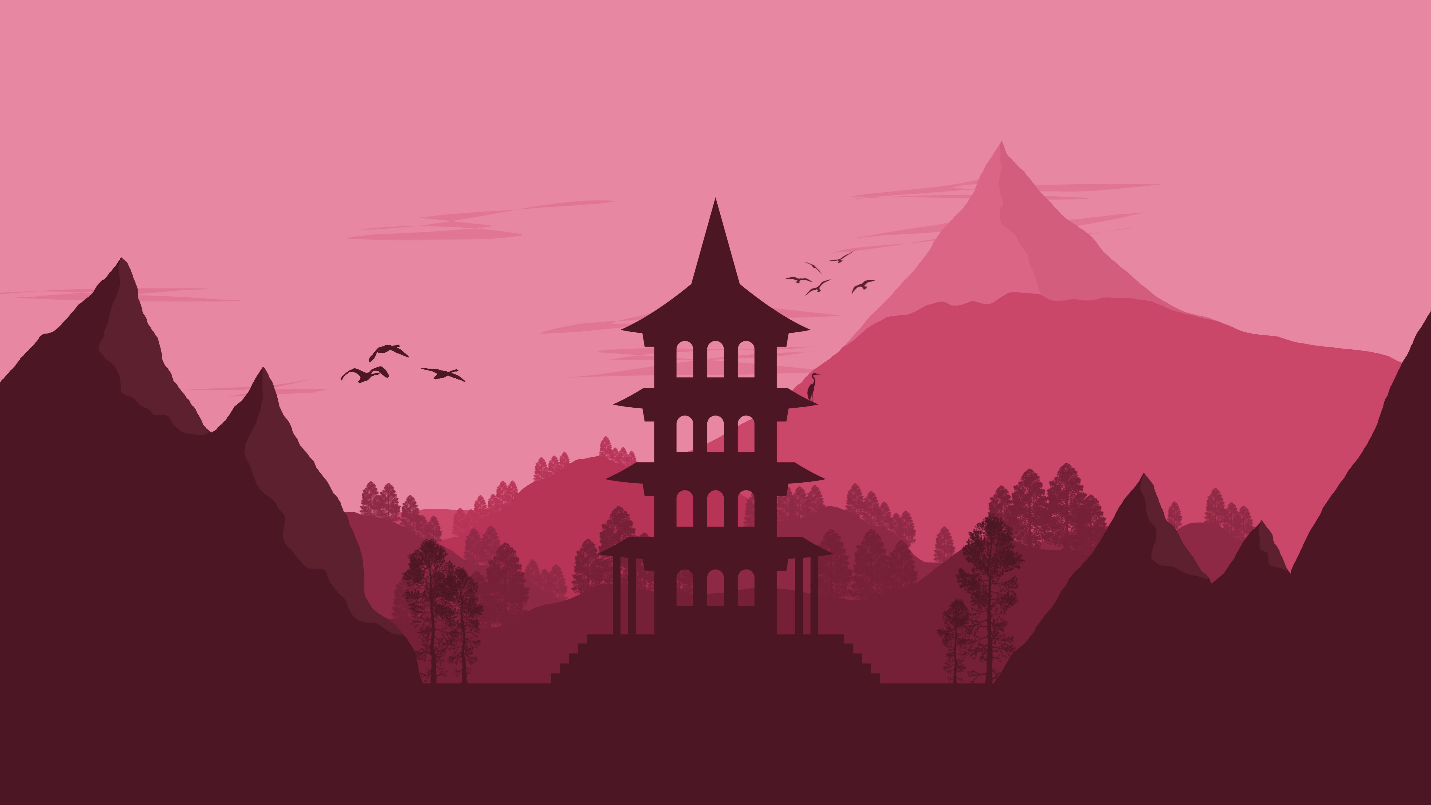 Samurai Minimal 4K Wallpapers