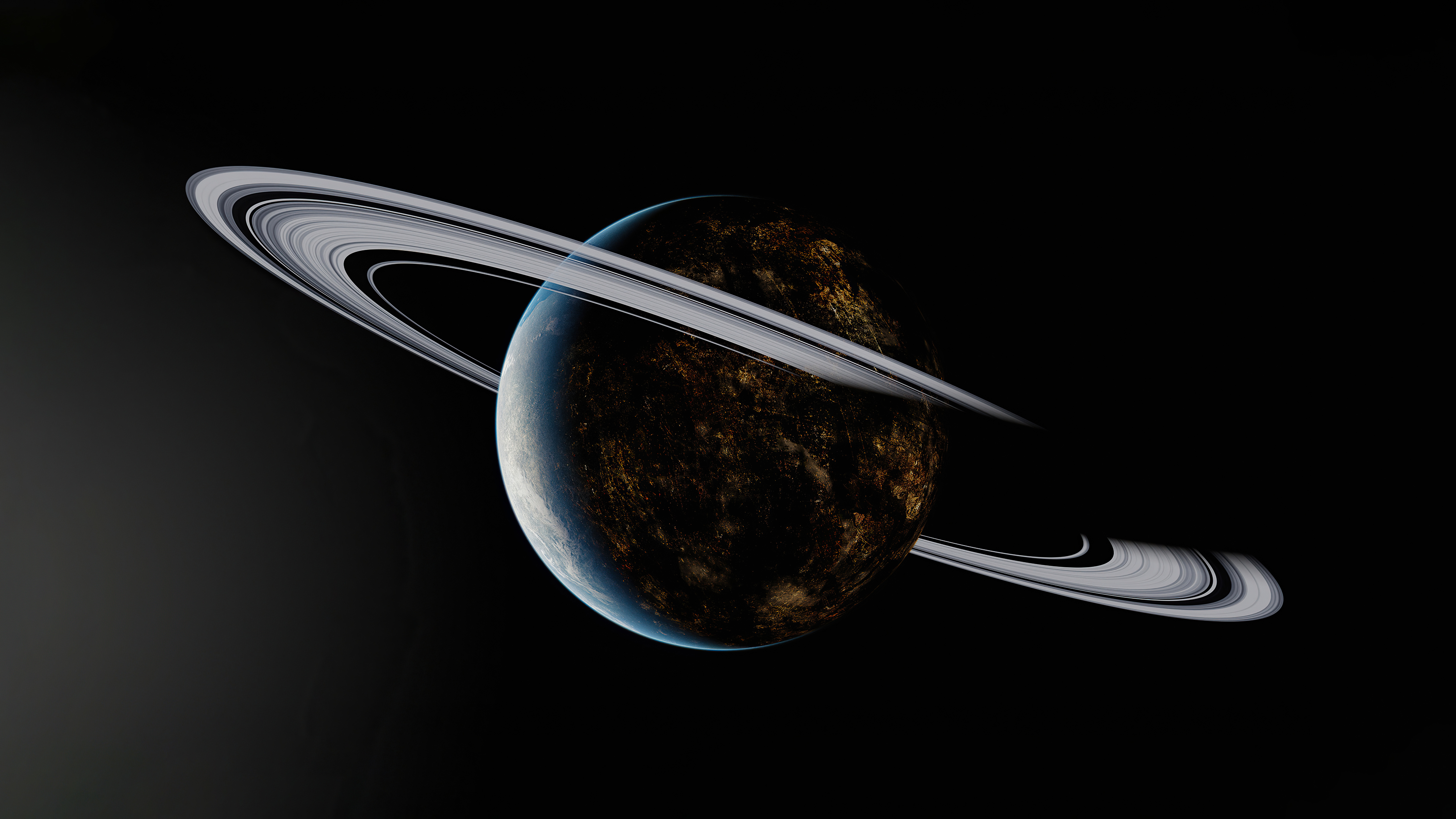 Saturn 10K Art Wallpapers