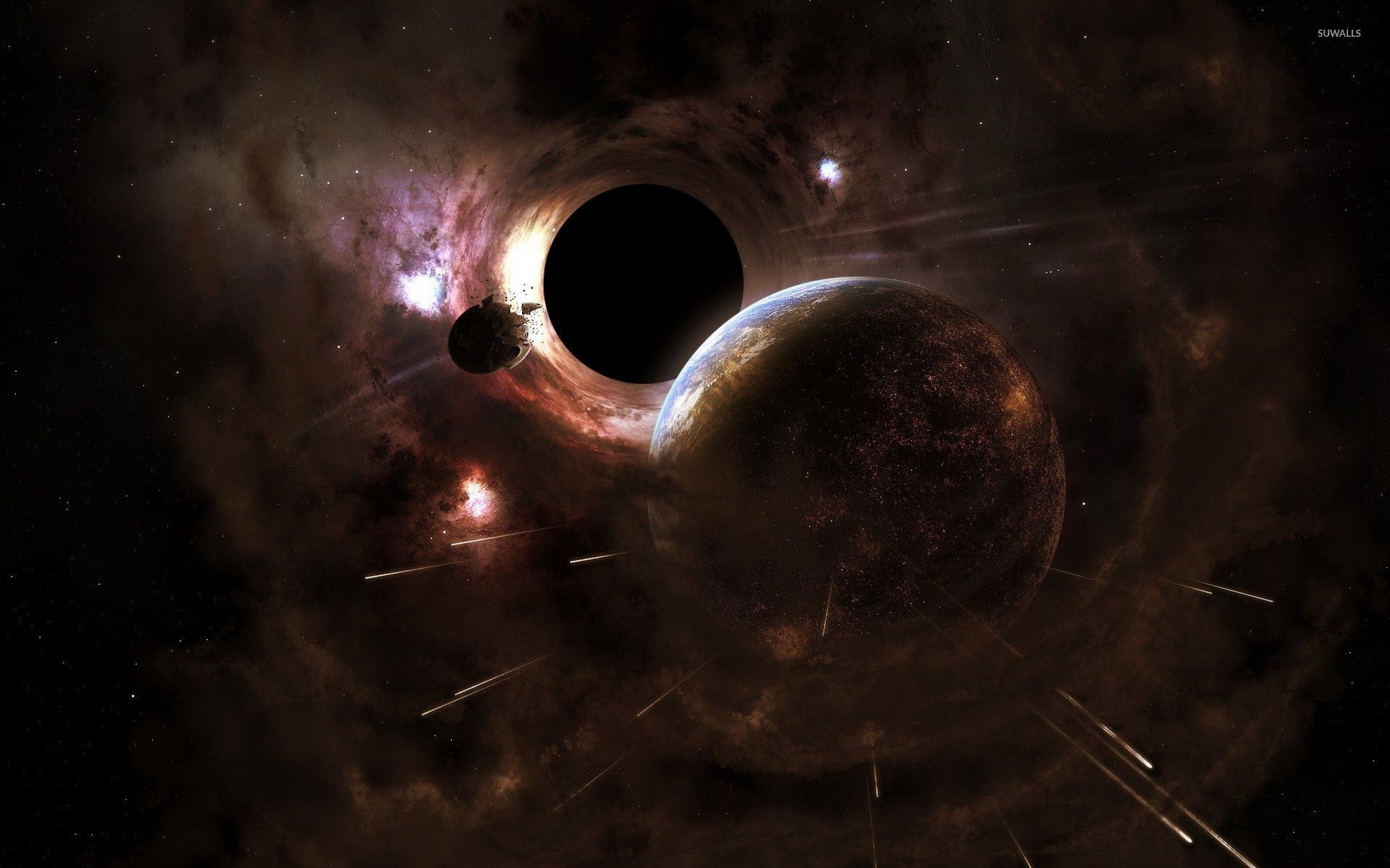 Sci Fi Black Hole Planet Wallpapers