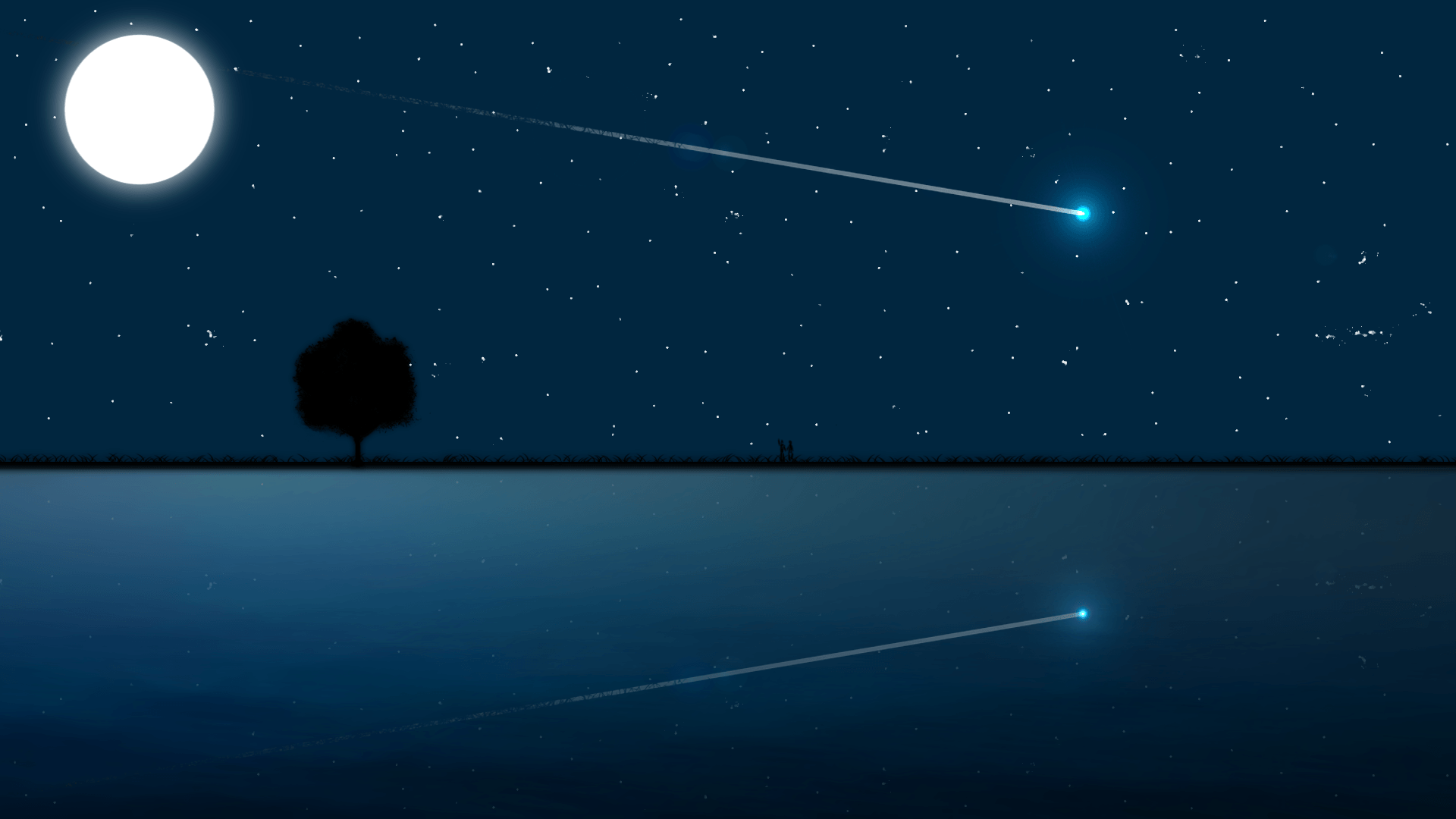 Shooting Stars Minimal Wallpapers