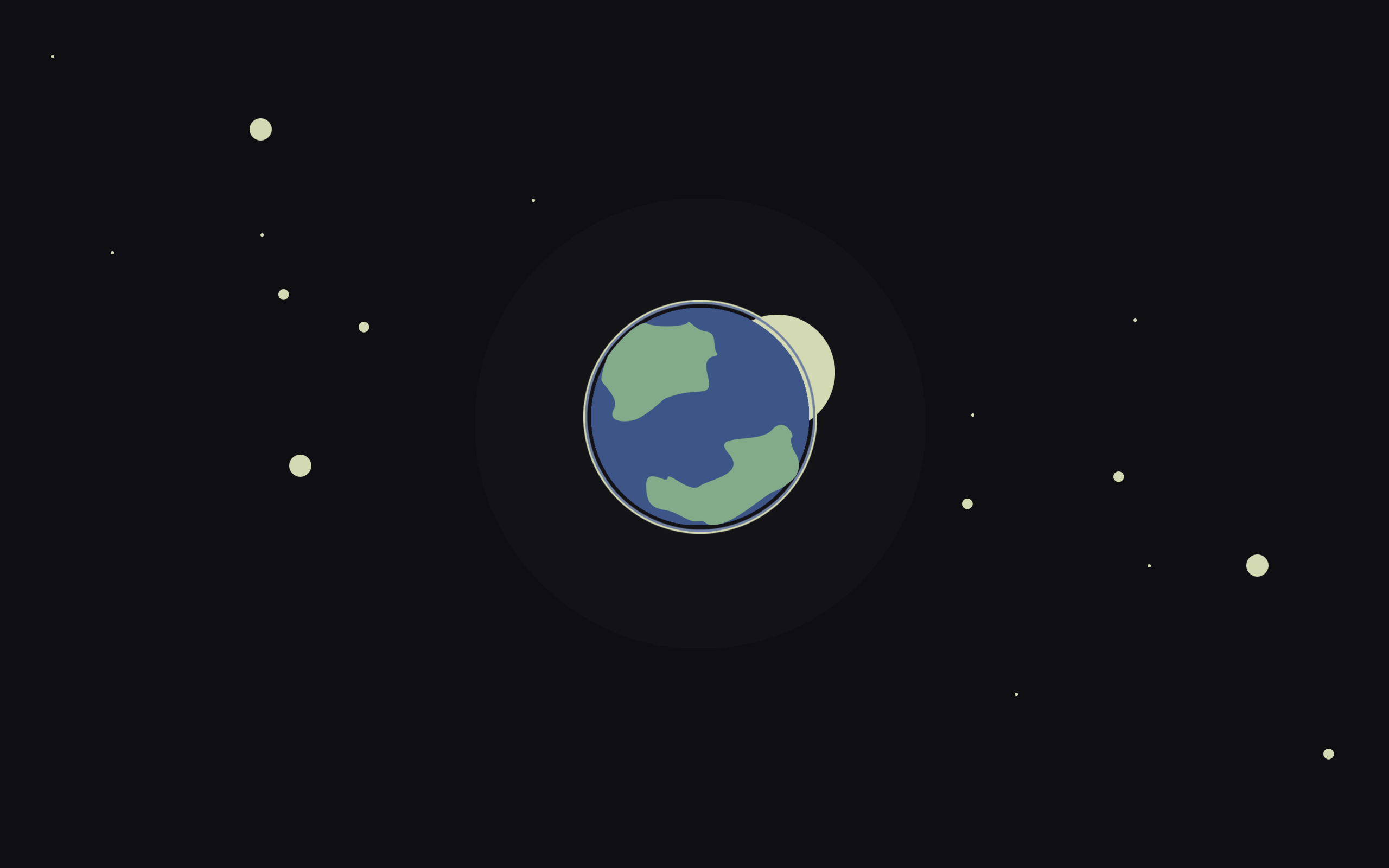 Space Moon And Earth Minimalism Art Wallpapers