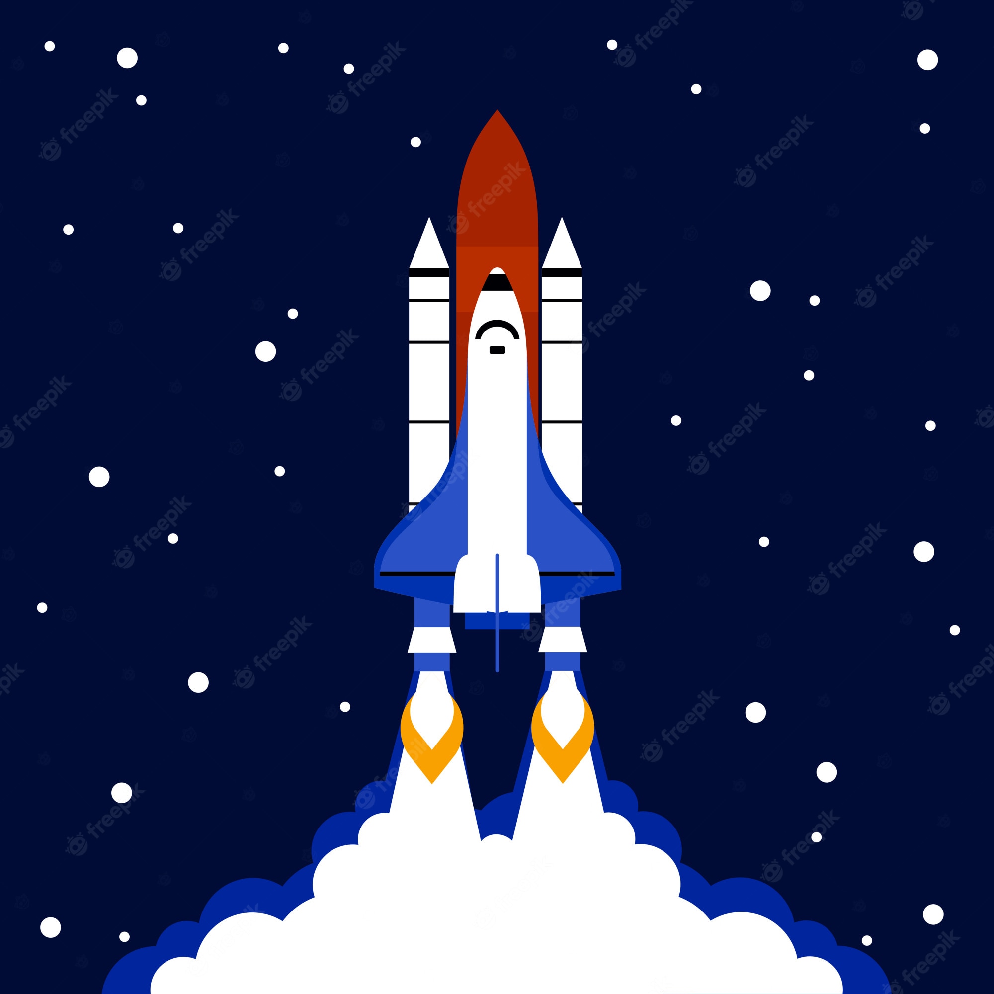 Space Shuttle Rocket Startup Concepts Minimalism Wallpapers