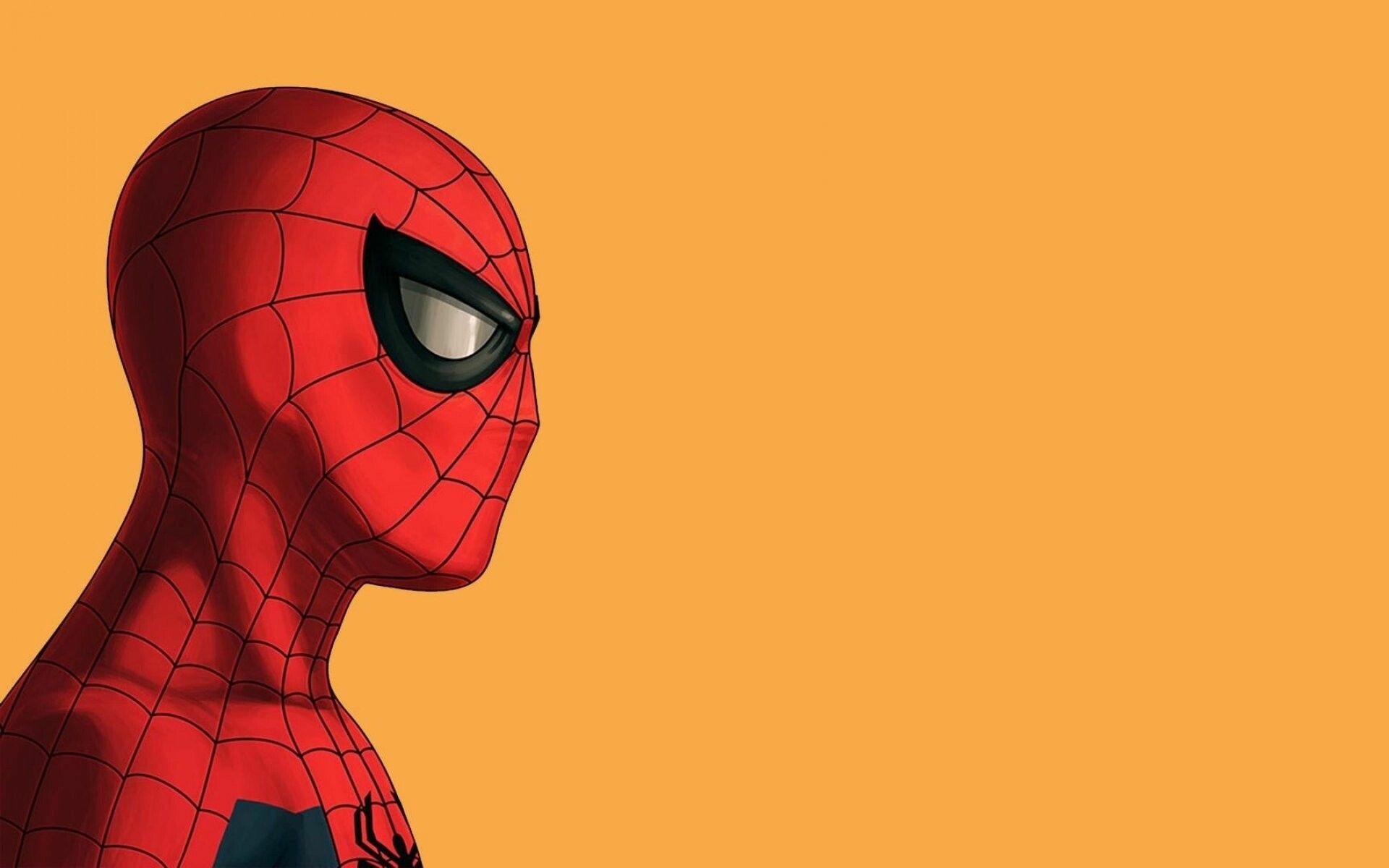 Spider Man Glowing Minimal Art Wallpapers