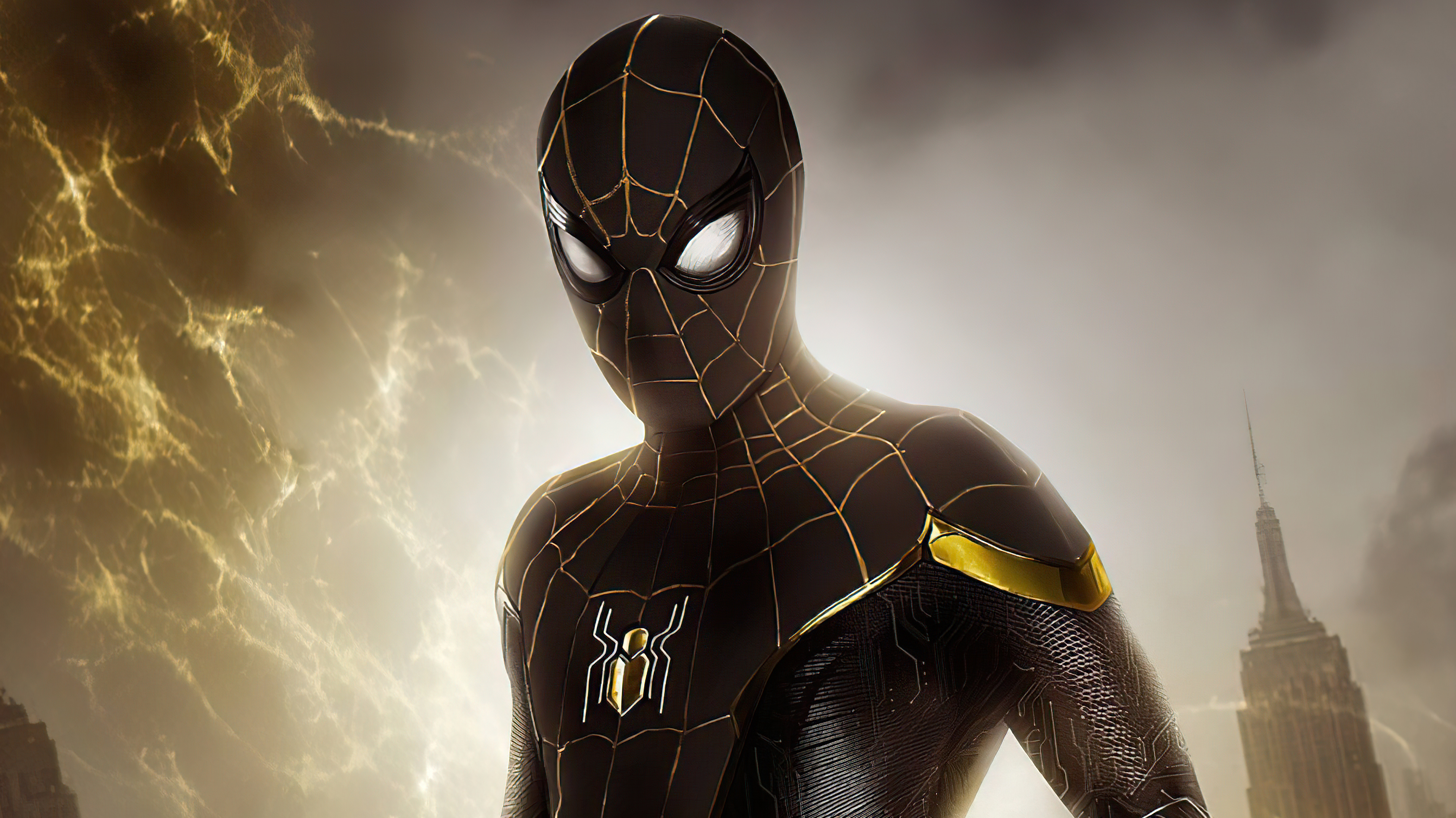 Spider-Man Gold Black Suit Wallpapers