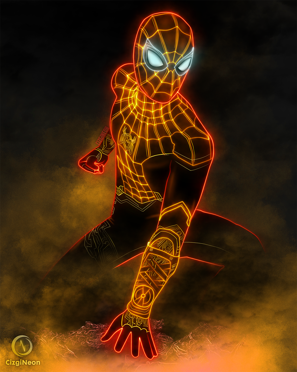 Spider-Man Gold Black Suit Wallpapers