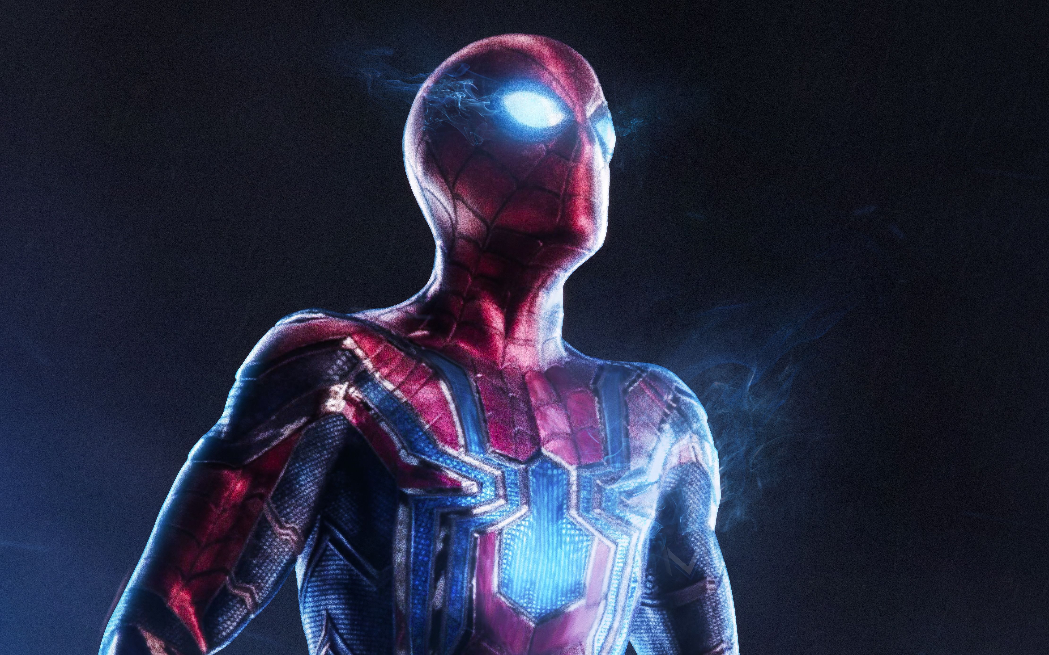 Spiderman Minimalism Avengers Infinity War Wallpapers