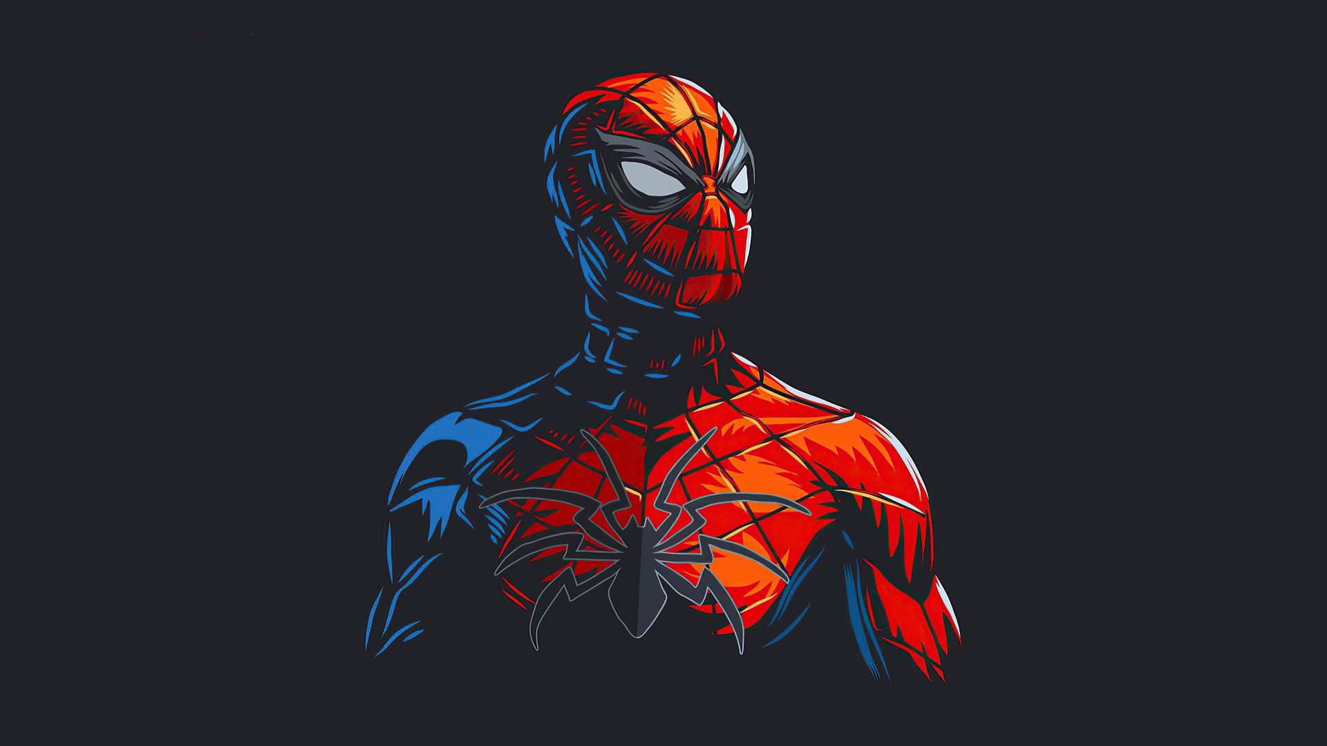 Spiderman Minimalism Avengers Infinity War Wallpapers