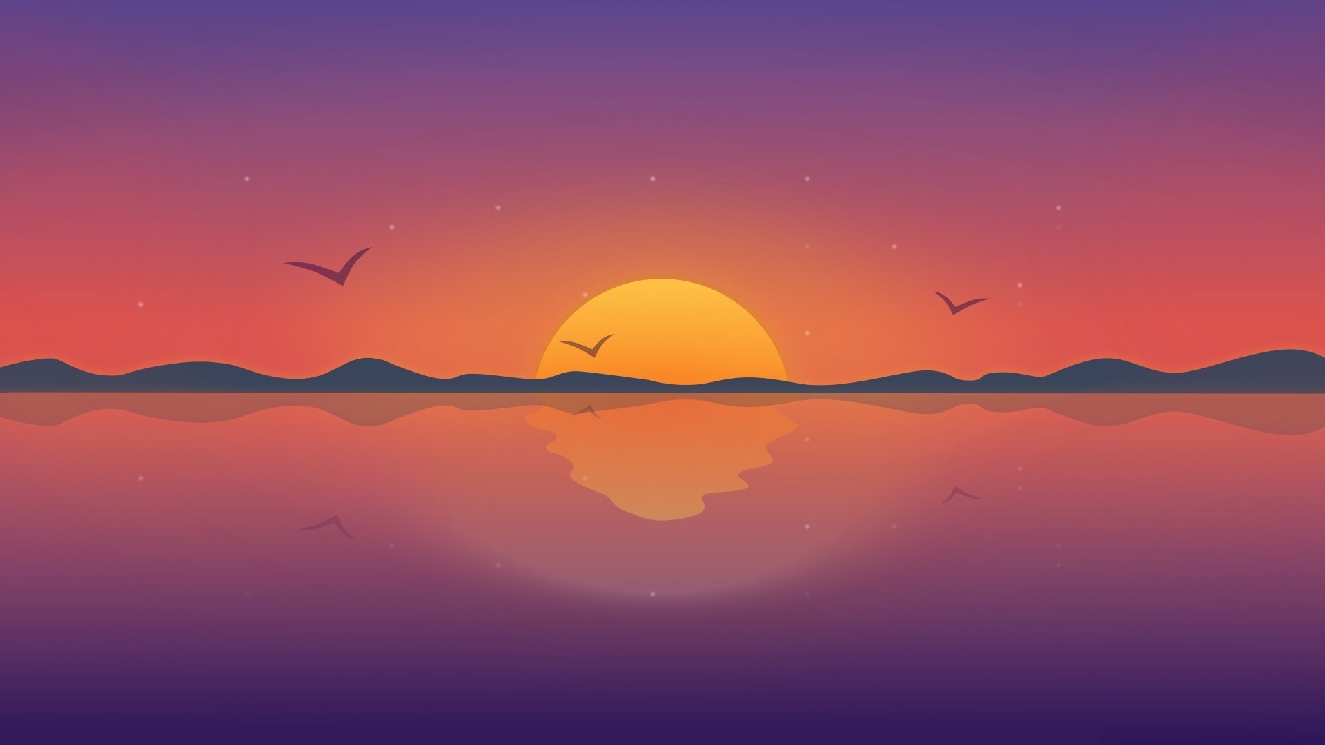 Sunset Minimalist Wallpapers