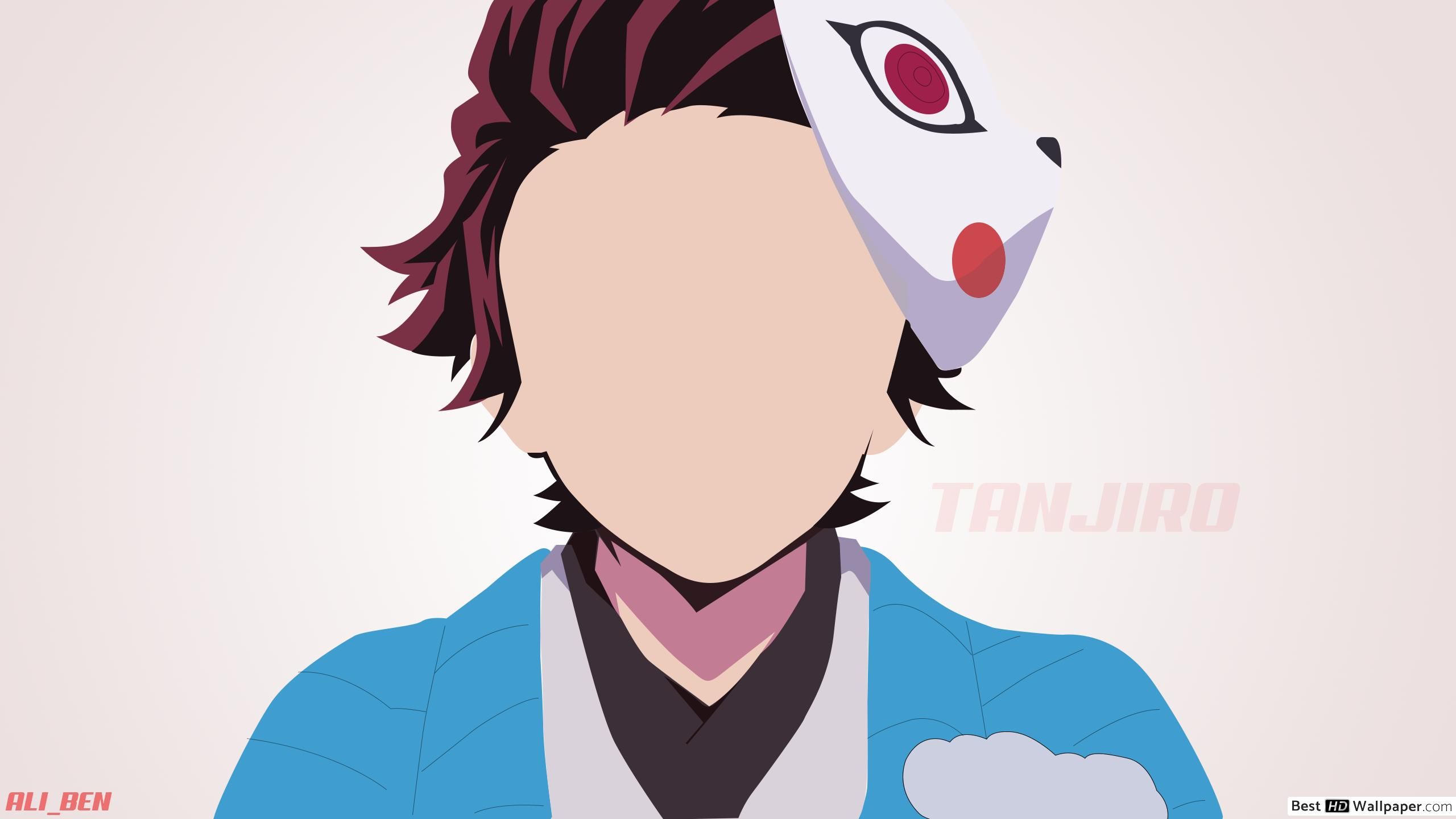 Tanjiro Kamado Minimal Demon Slayer Art Wallpapers