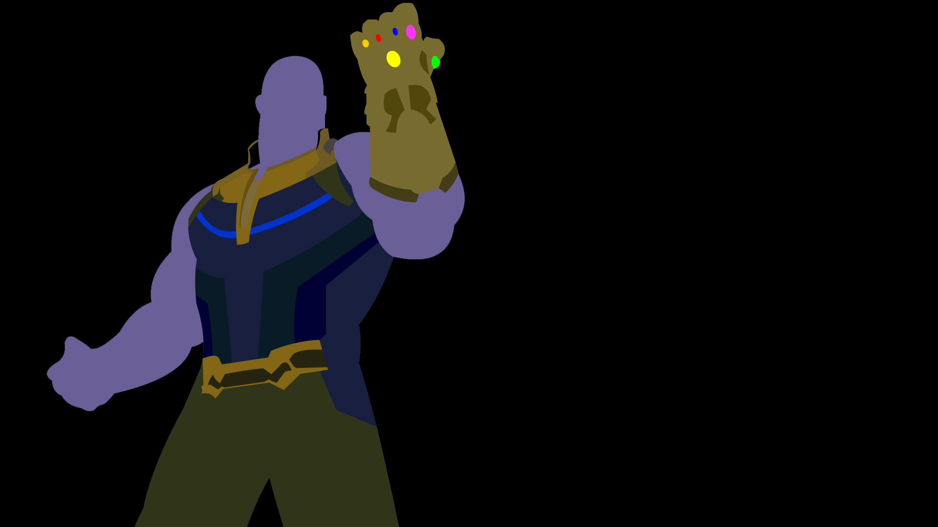 Thanos Minimalism Avengers Infinity War Wallpapers