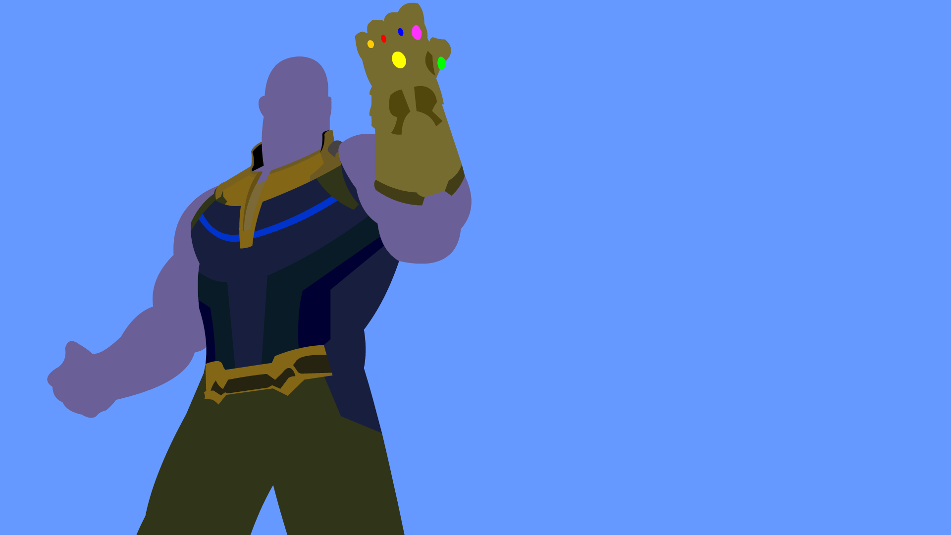 Thanos Minimalism Avengers Infinity War Wallpapers