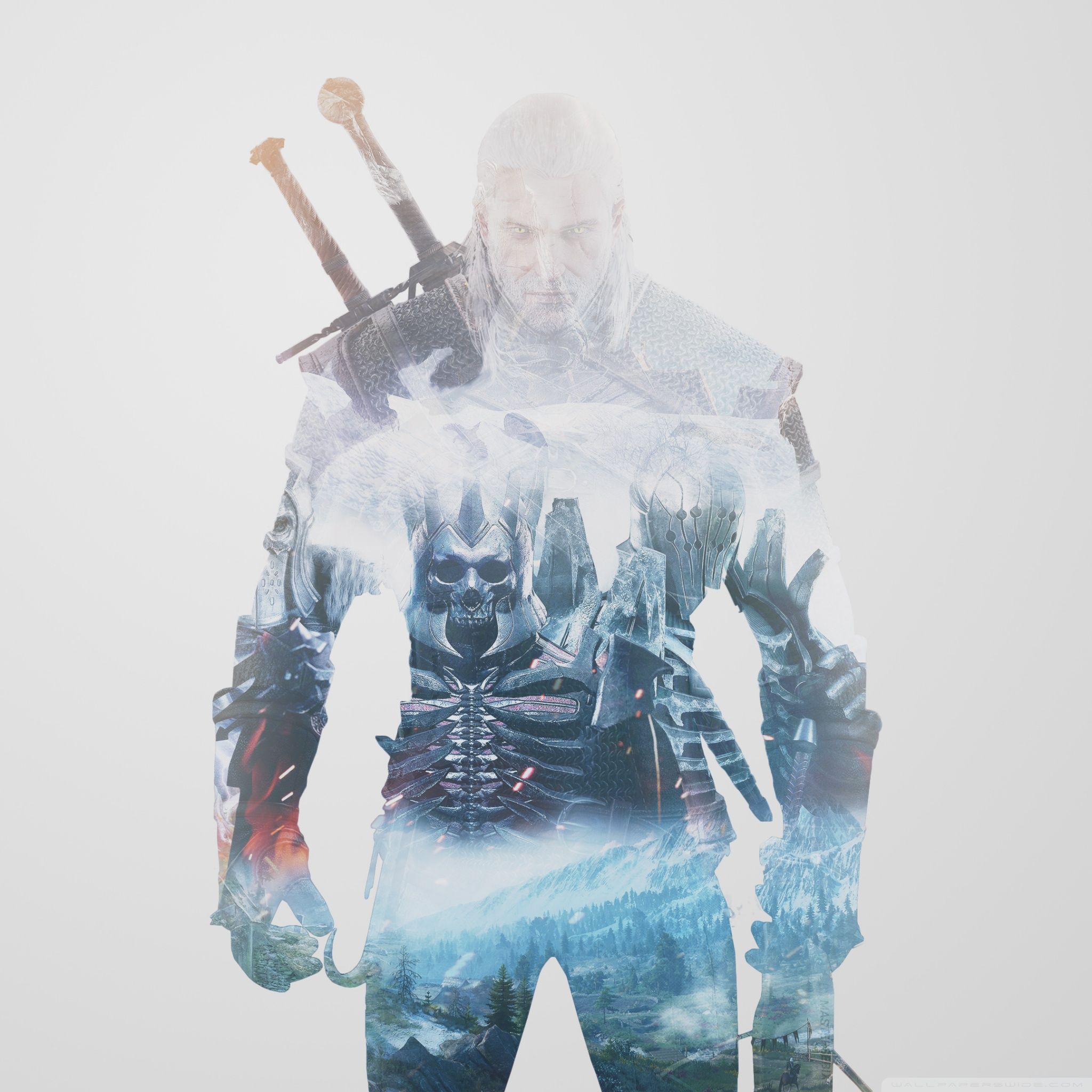 The Witcher 3 Wild Hunt Minimalism Logo Wallpapers