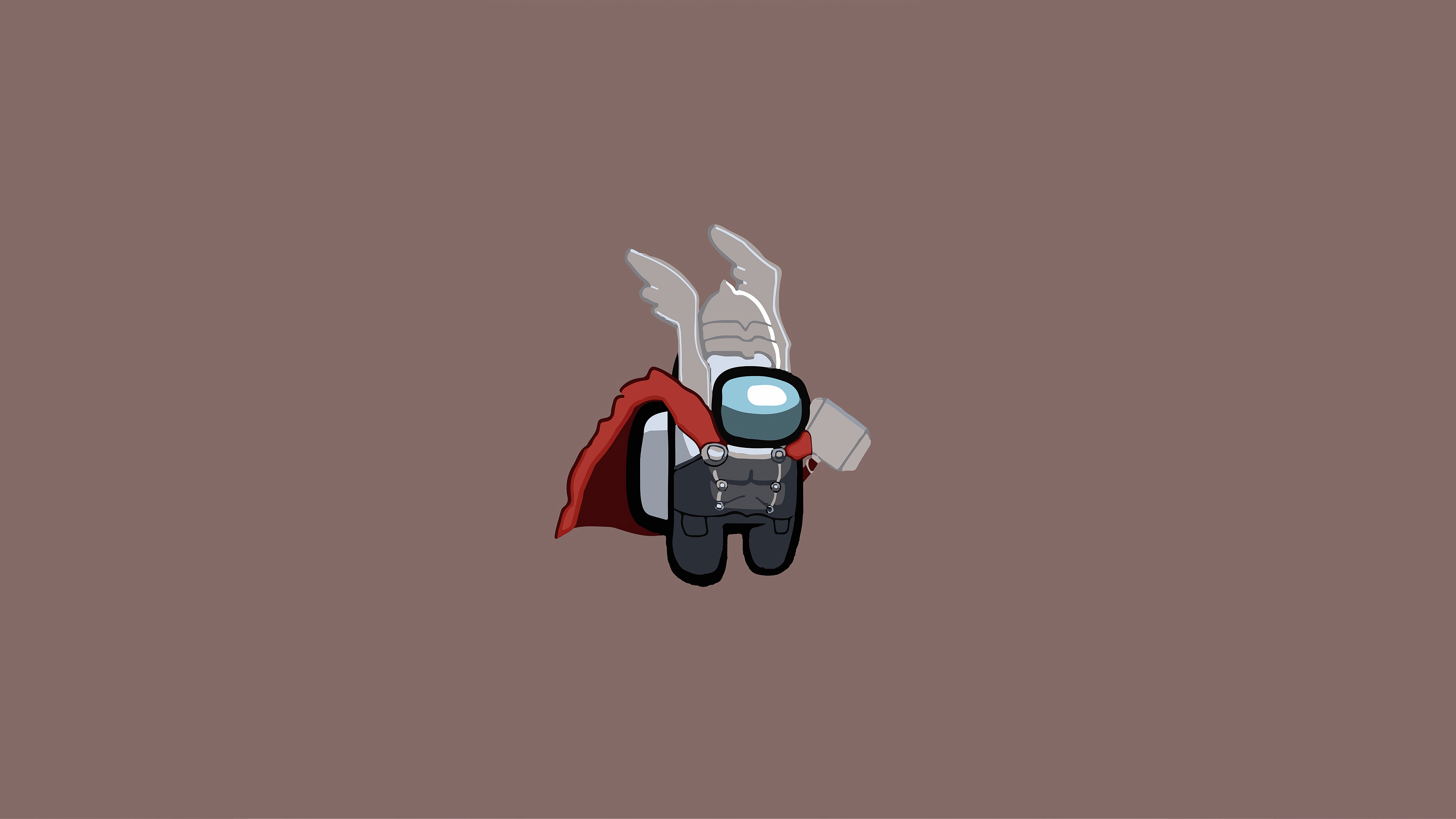 Thor Minimal 4K 2021 Art Wallpapers