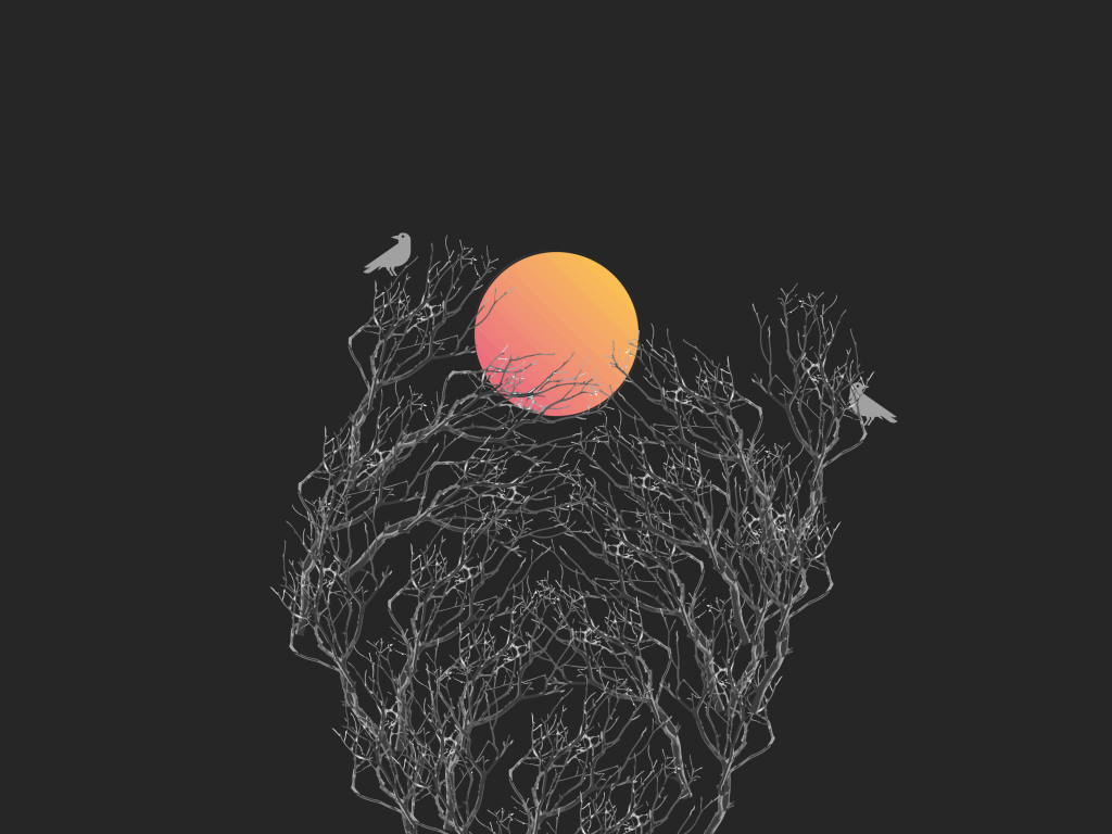 Tree Minimal Moon Wallpapers