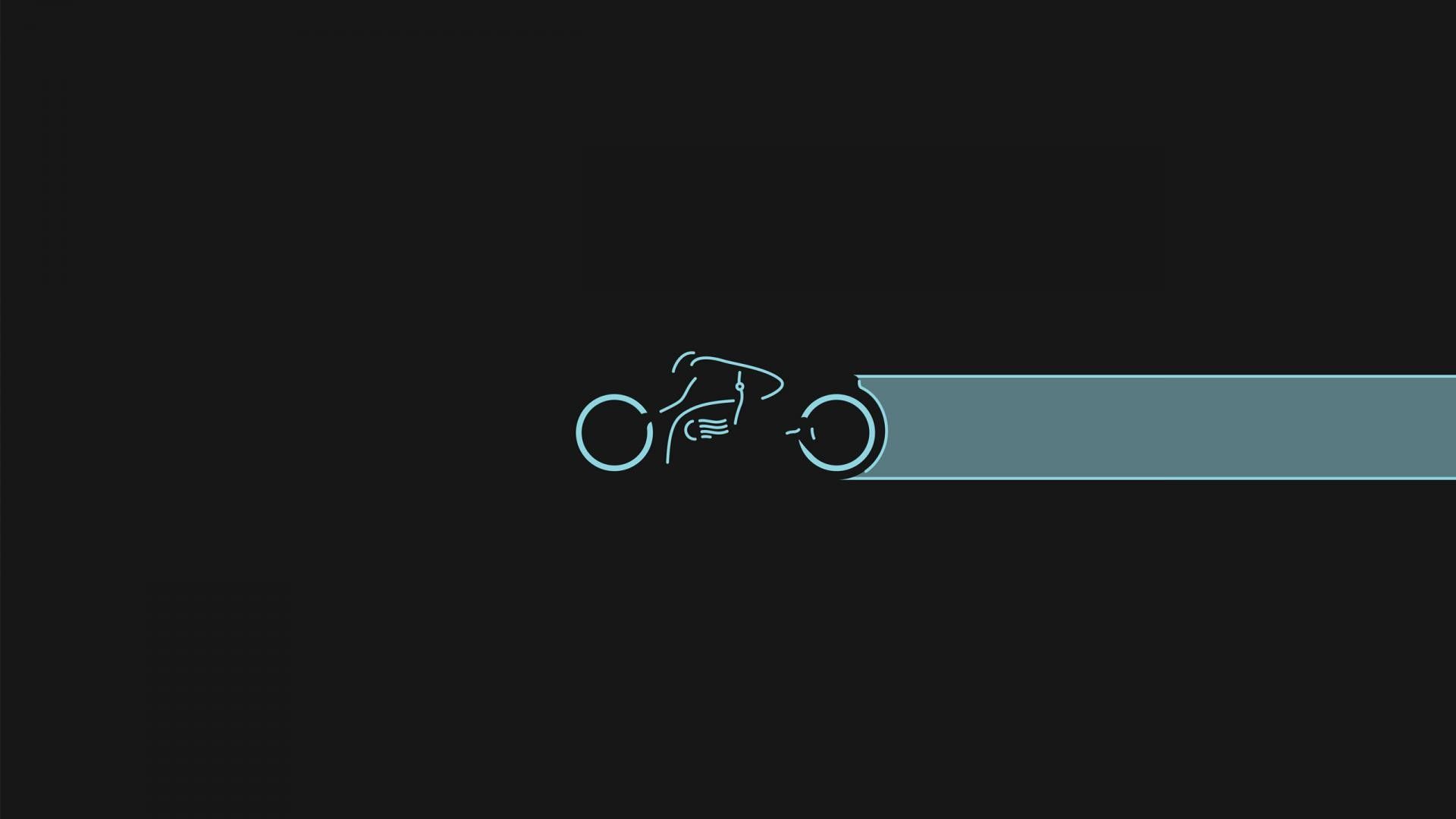 Tron Light Cycle Minimal Wallpapers