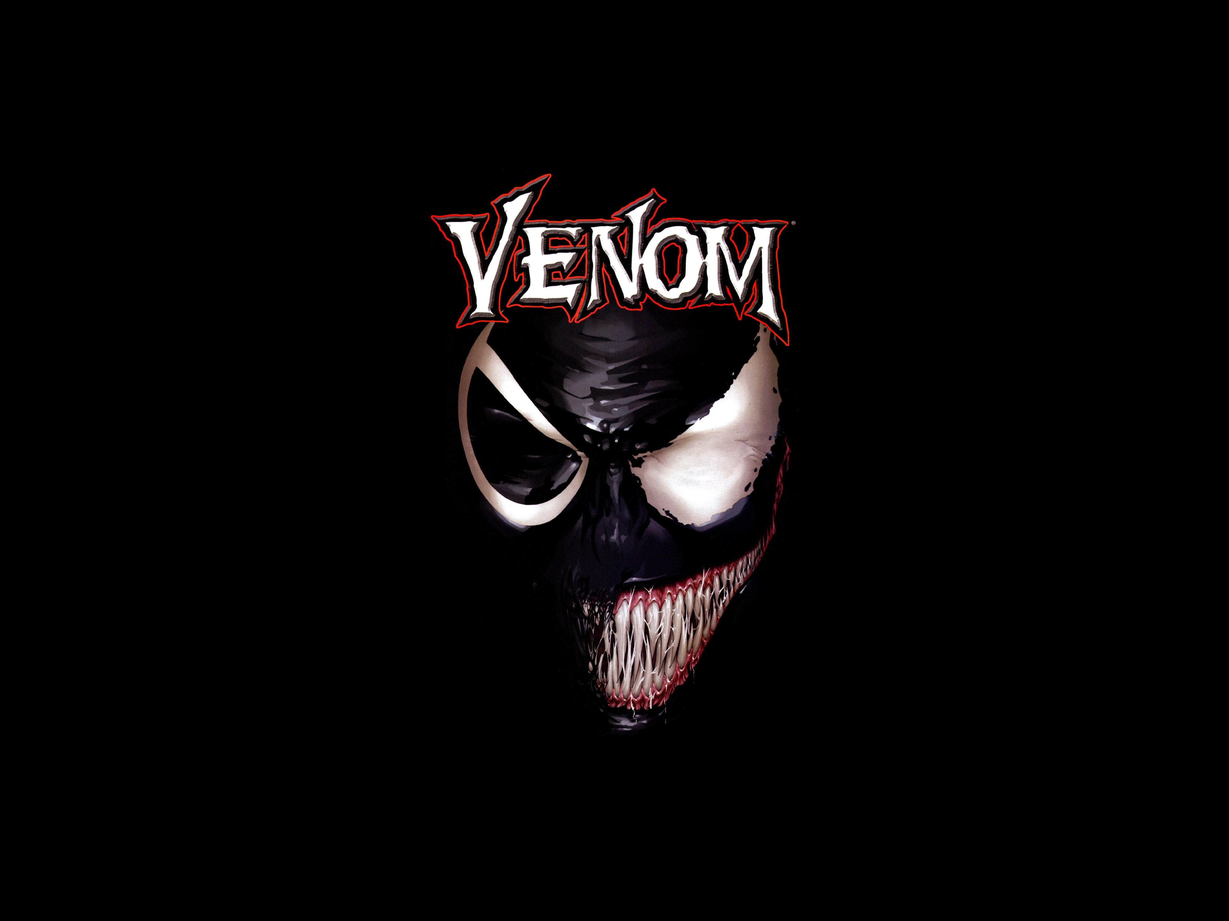 Venom 5K Logo Wallpapers