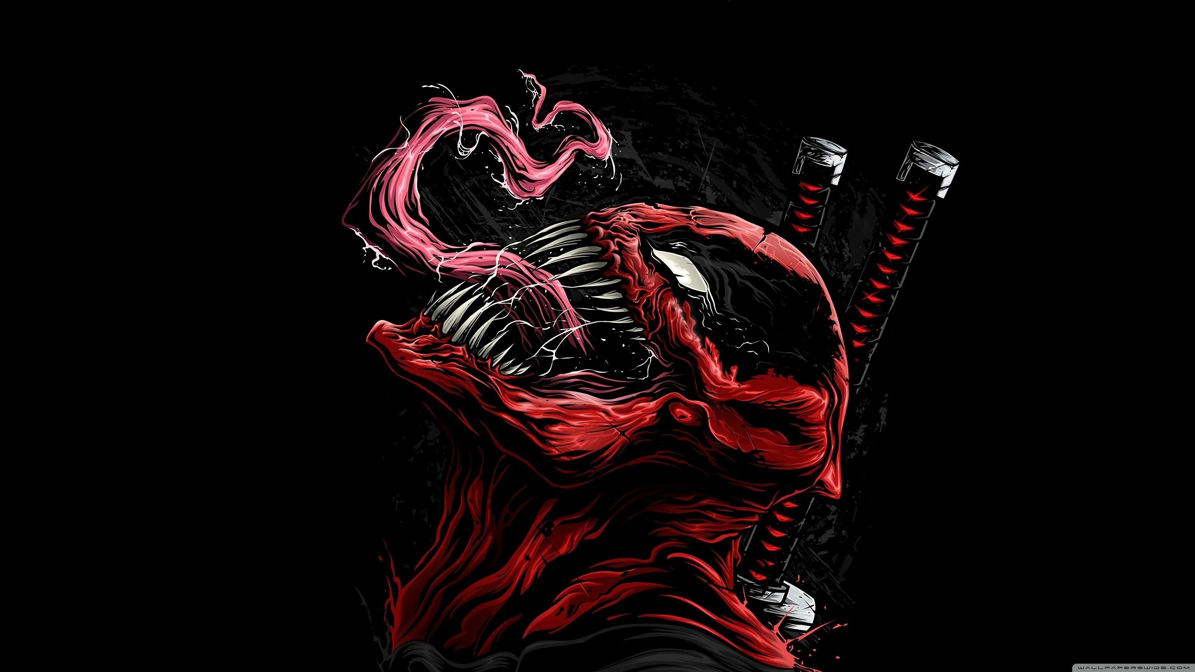 Venom Minimal Design 5K Wallpapers