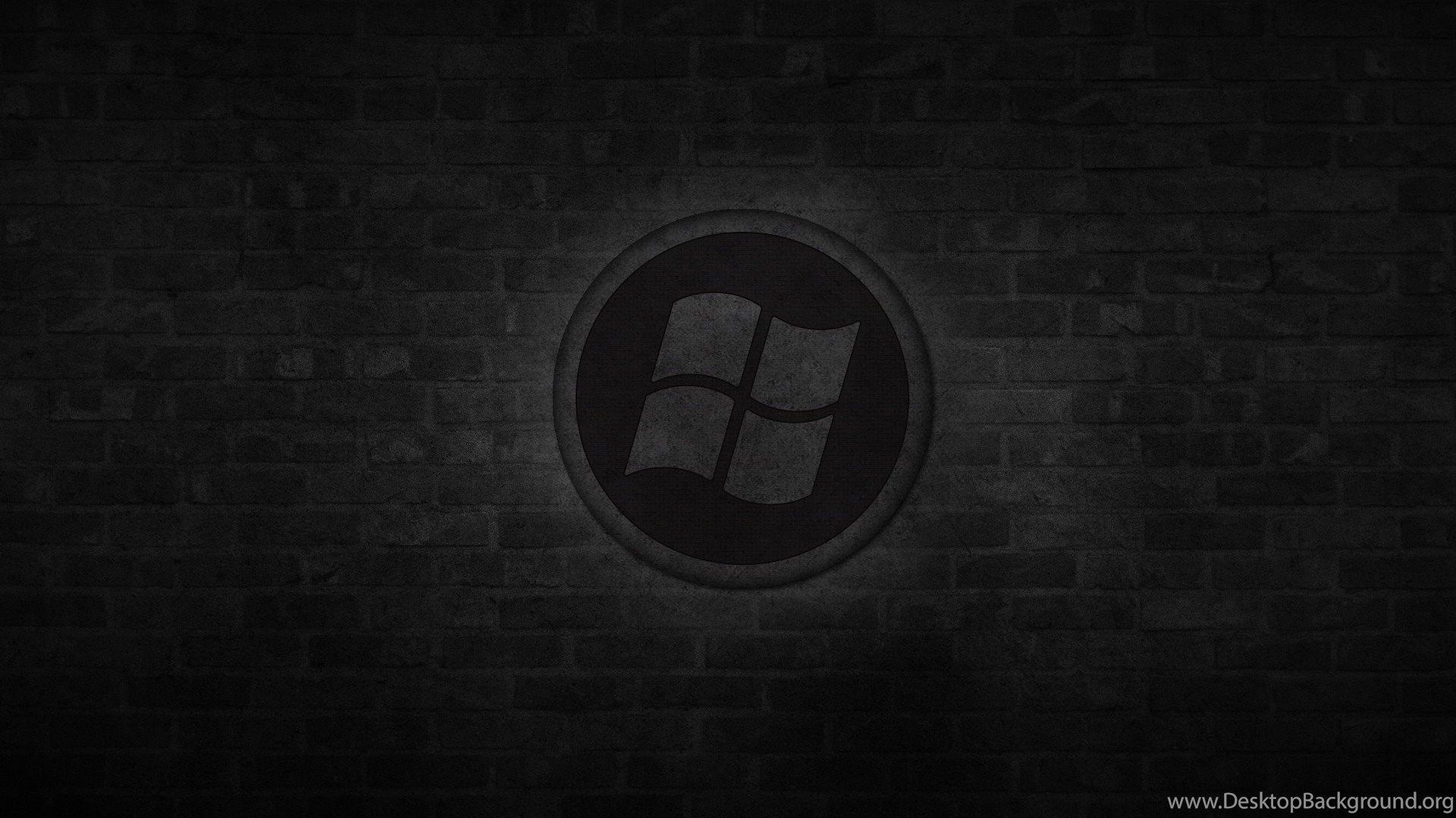 Windows 10 Dark Logo Minimal Wallpapers