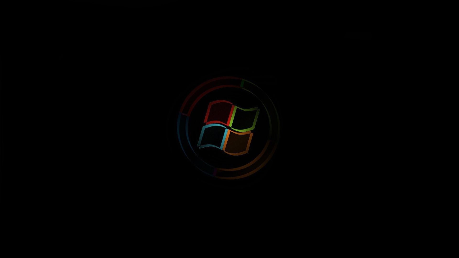 Windows 10 Dark Logo Minimal Wallpapers