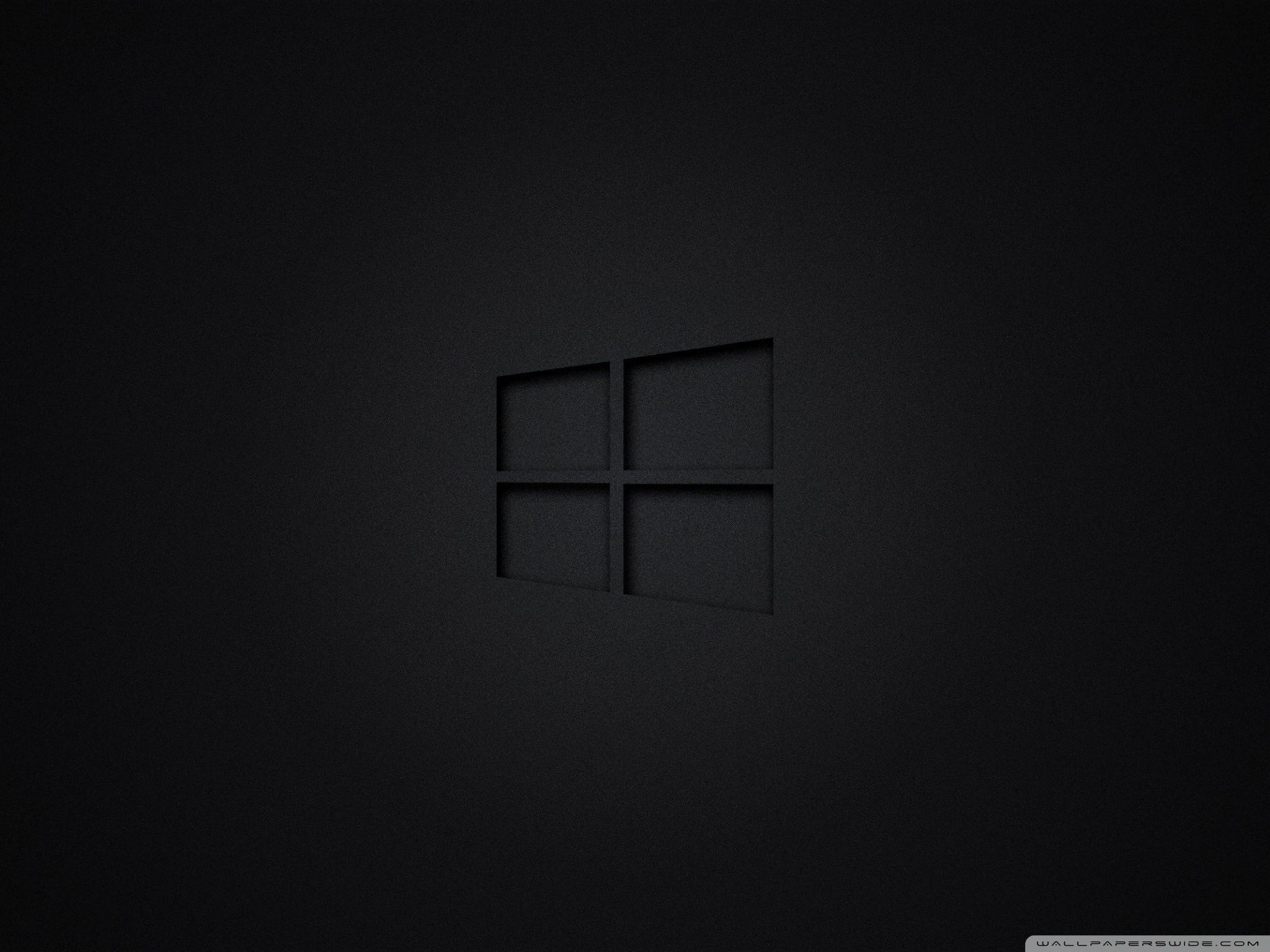 Windows 10 Logo Minimal Dark Wallpapers