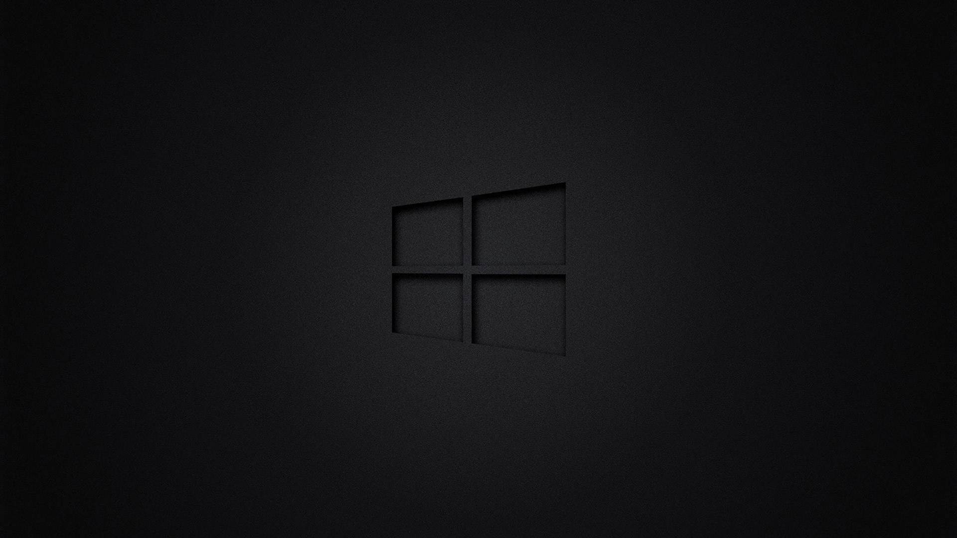 Windows 10 Logo Minimal Dark Wallpapers