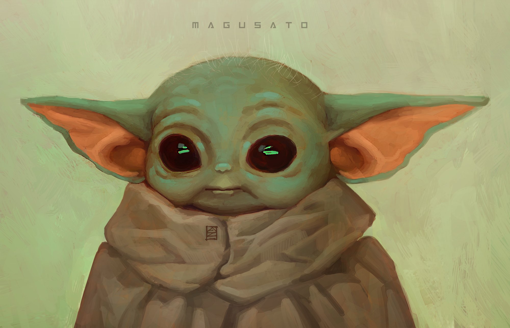 Yoda Baby Minimal Art Wallpapers