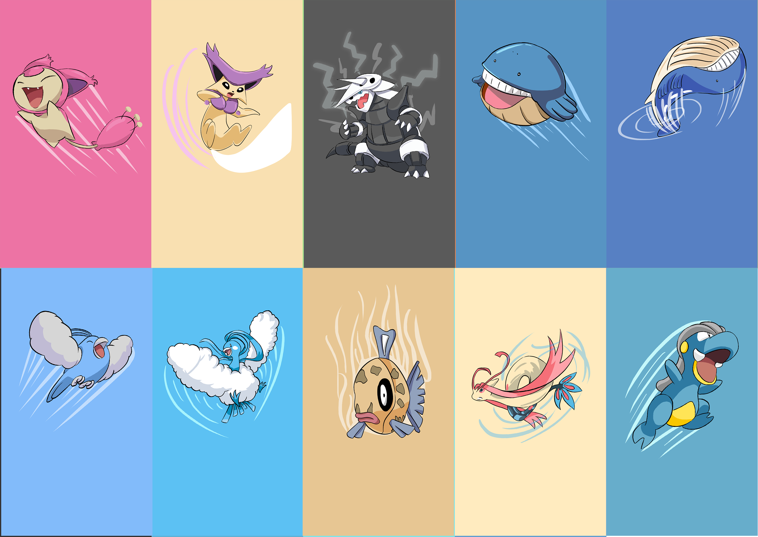 Minimalist Pokemon Phone Wallpapers
