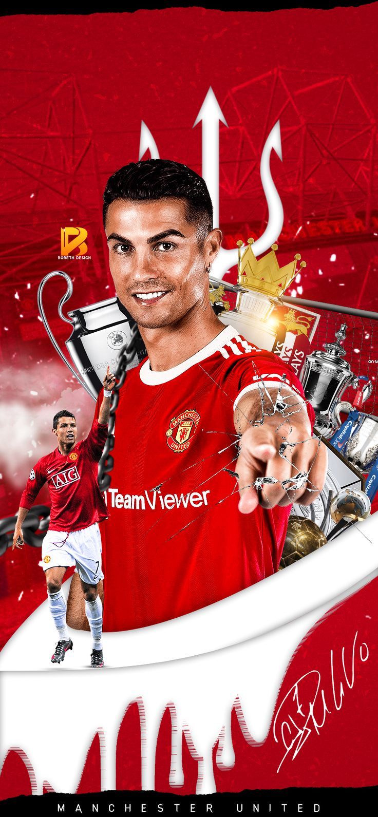 Cristiano Ronaldo Manchester United 2021 Wallpapers