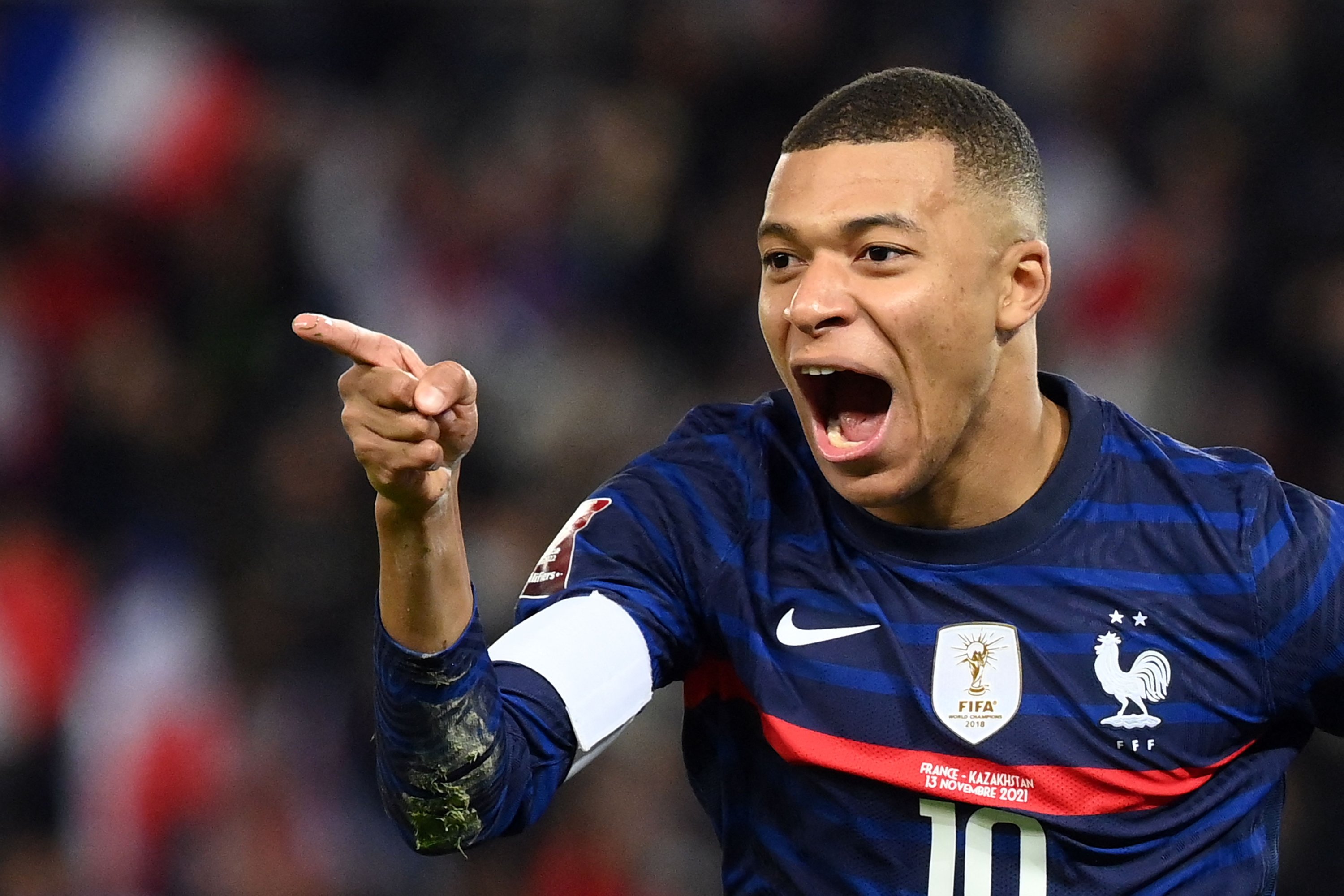 Kylian Mbappe Celebrates Fifa World Cup Win Wallpapers