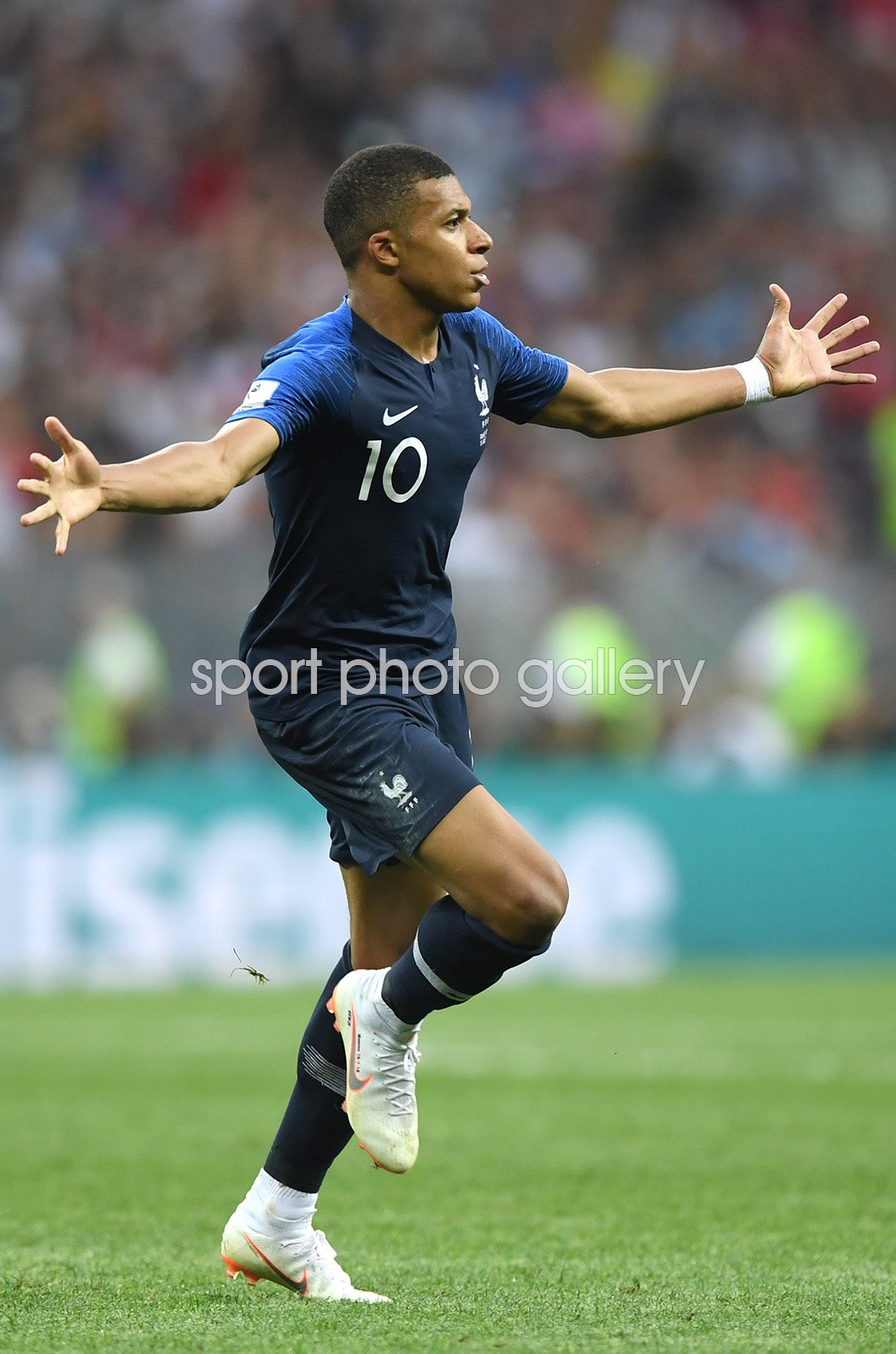 Kylian Mbappe Celebrates Fifa World Cup Win Wallpapers