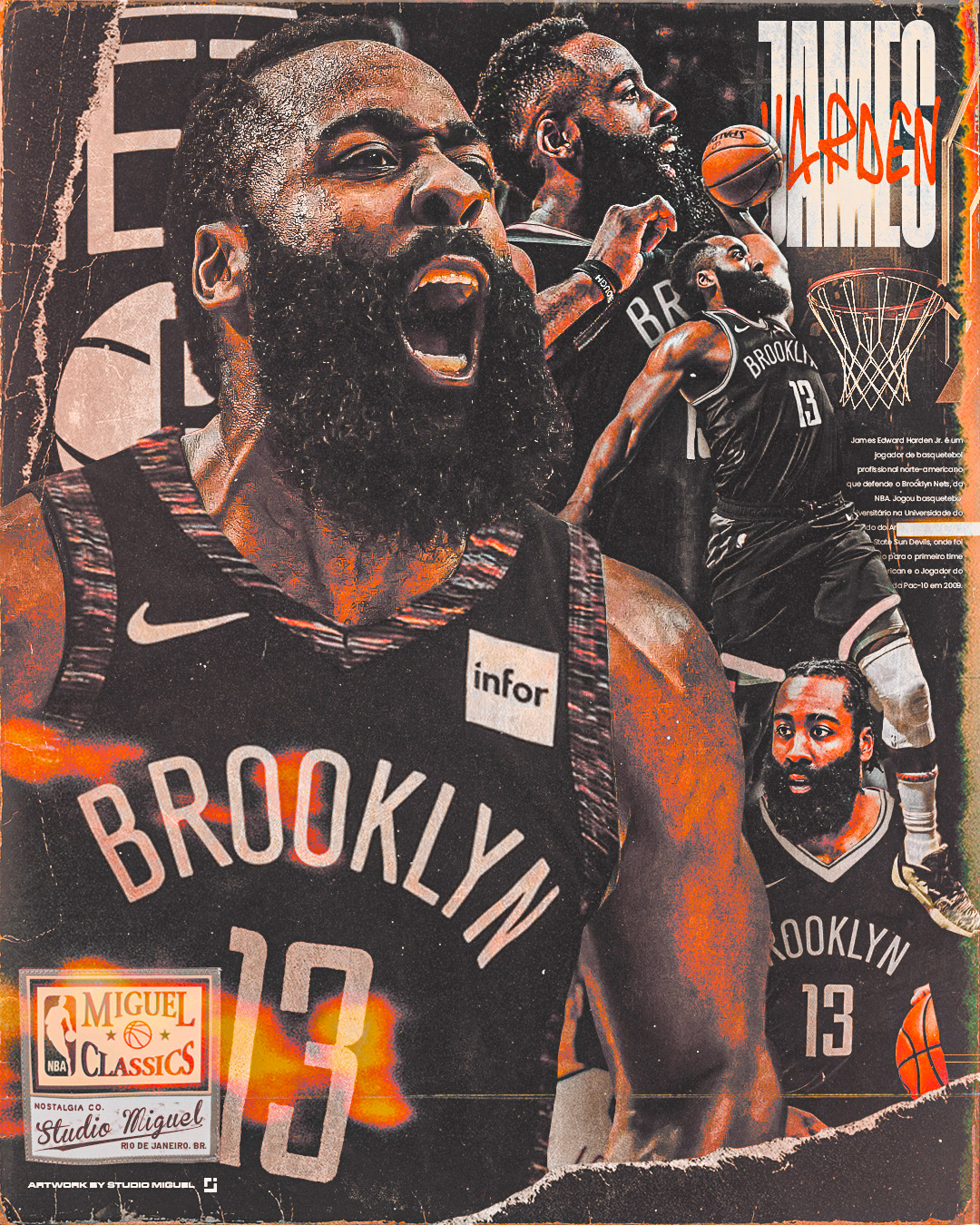 New James Harden Brooklyn Nets 2021 Wallpapers