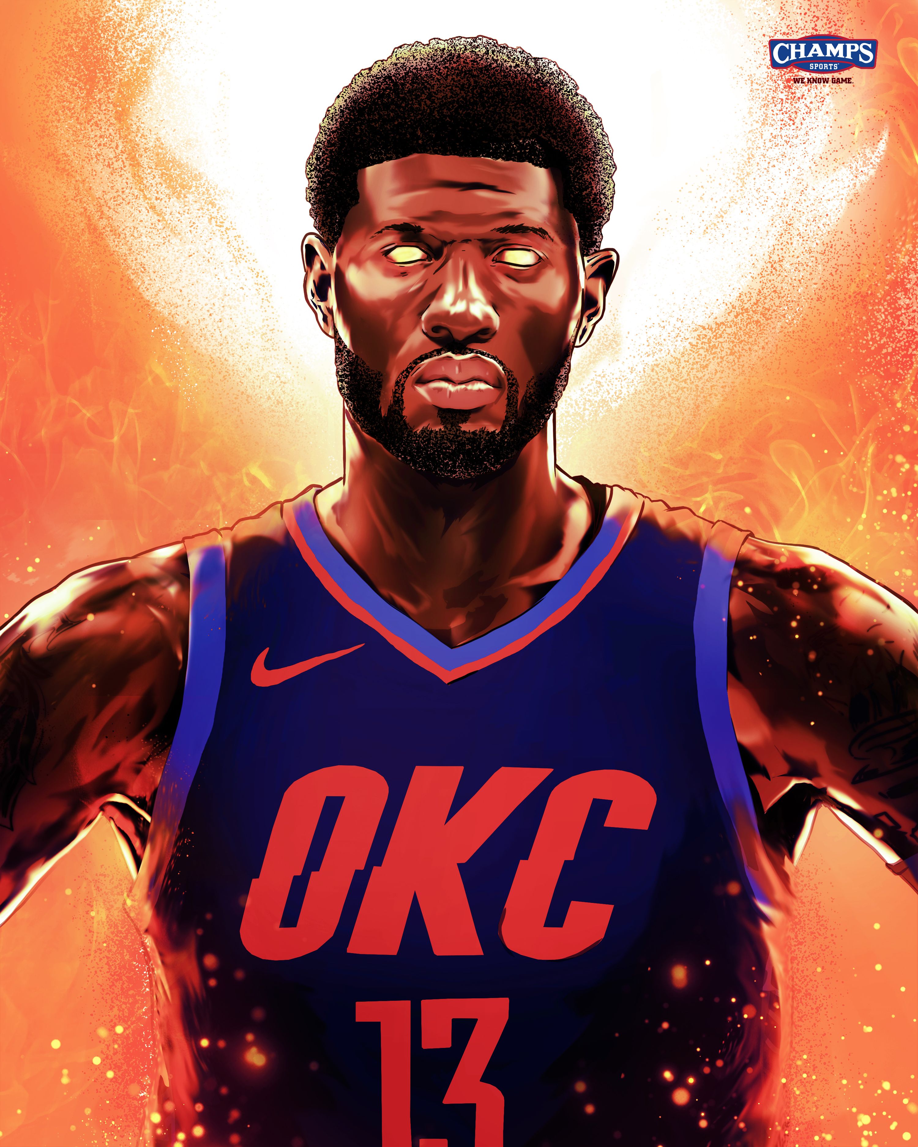 Paul George Oklahoma City Thunder Wallpapers