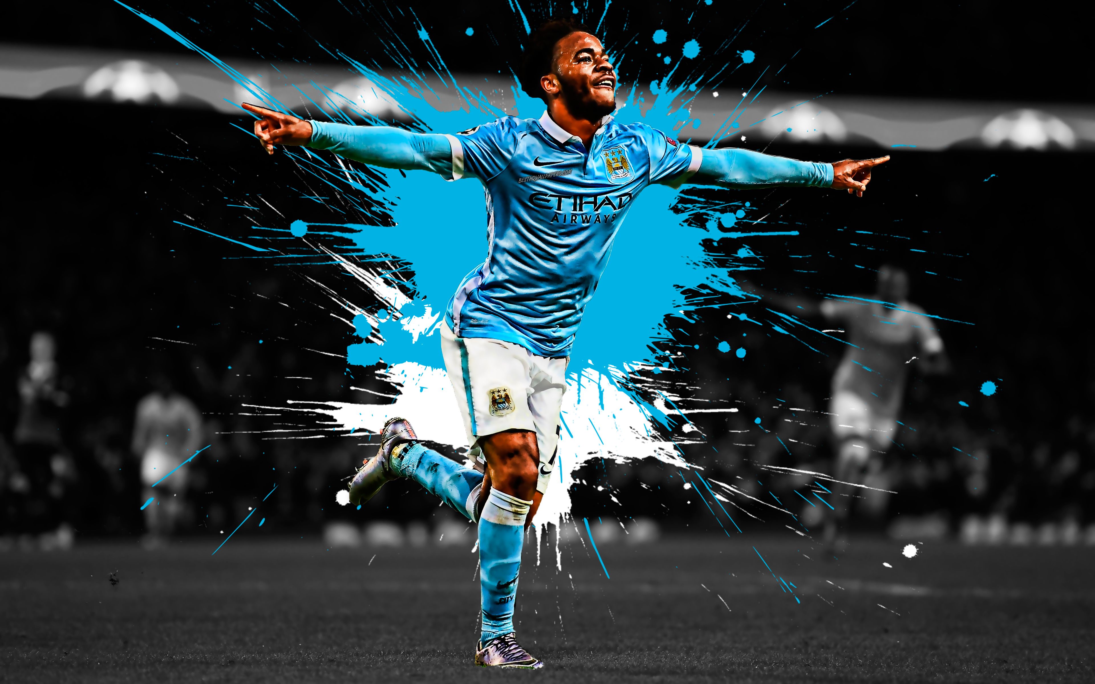 Raheem Sterling 4K Manchester City Wallpapers