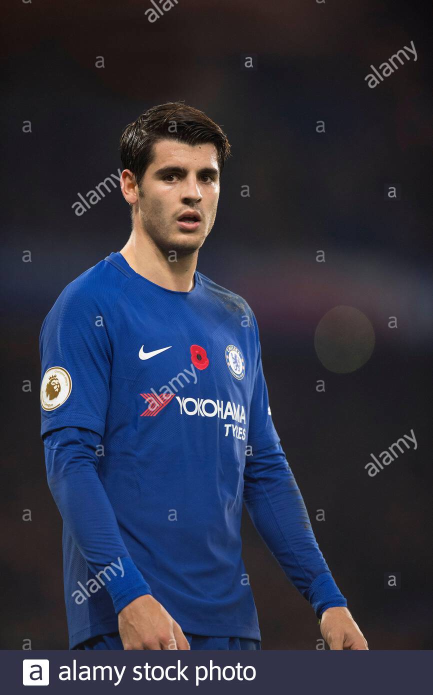 Spanish Footballer Alvaro Morata Premier League For Chelsea Wallpapers