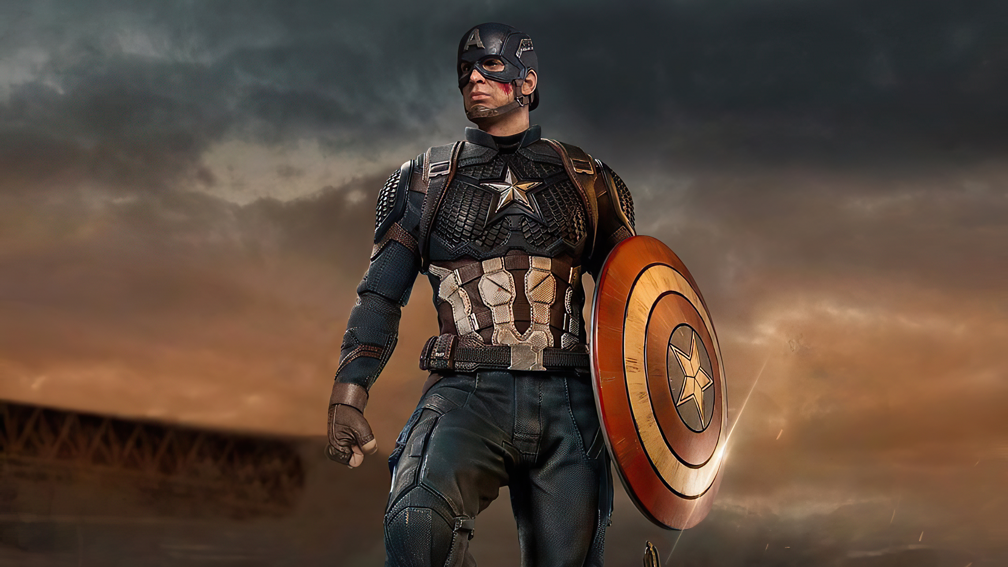 4K Captain America Mjolnir And Shield Wallpapers
