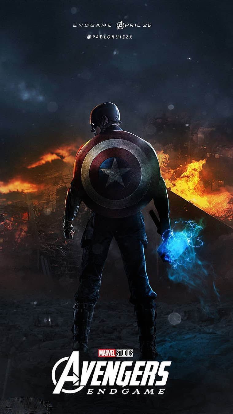 4K Captain America Mjolnir And Shield Wallpapers