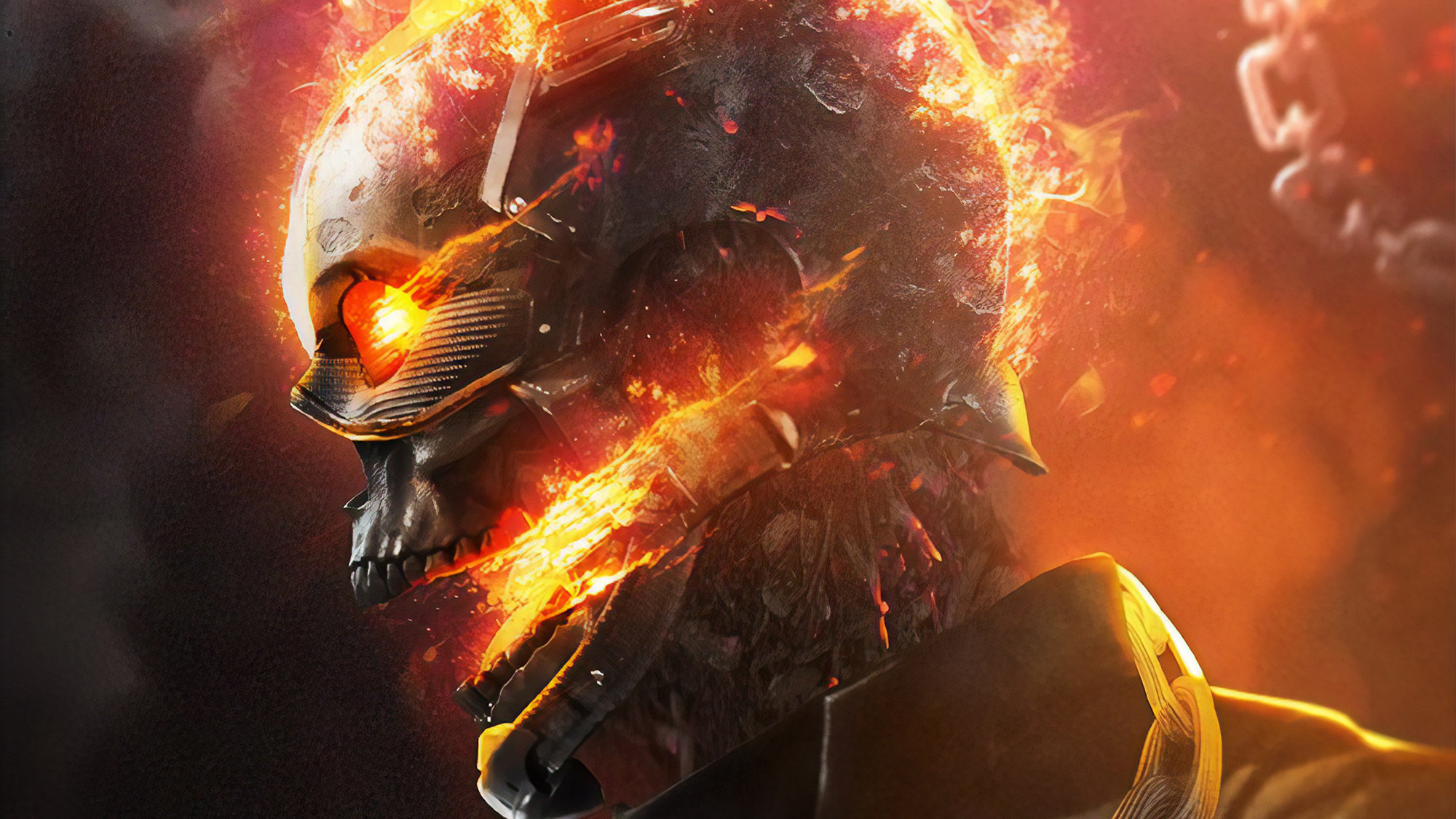 4K Ghostrider Art Wallpapers