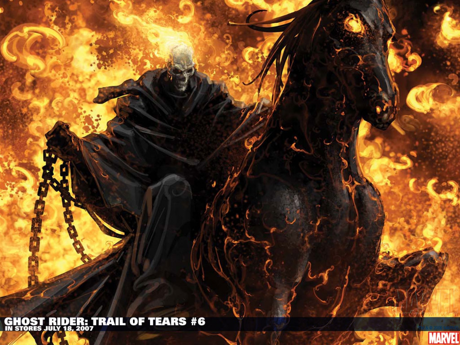 4K Ghostrider Art Wallpapers