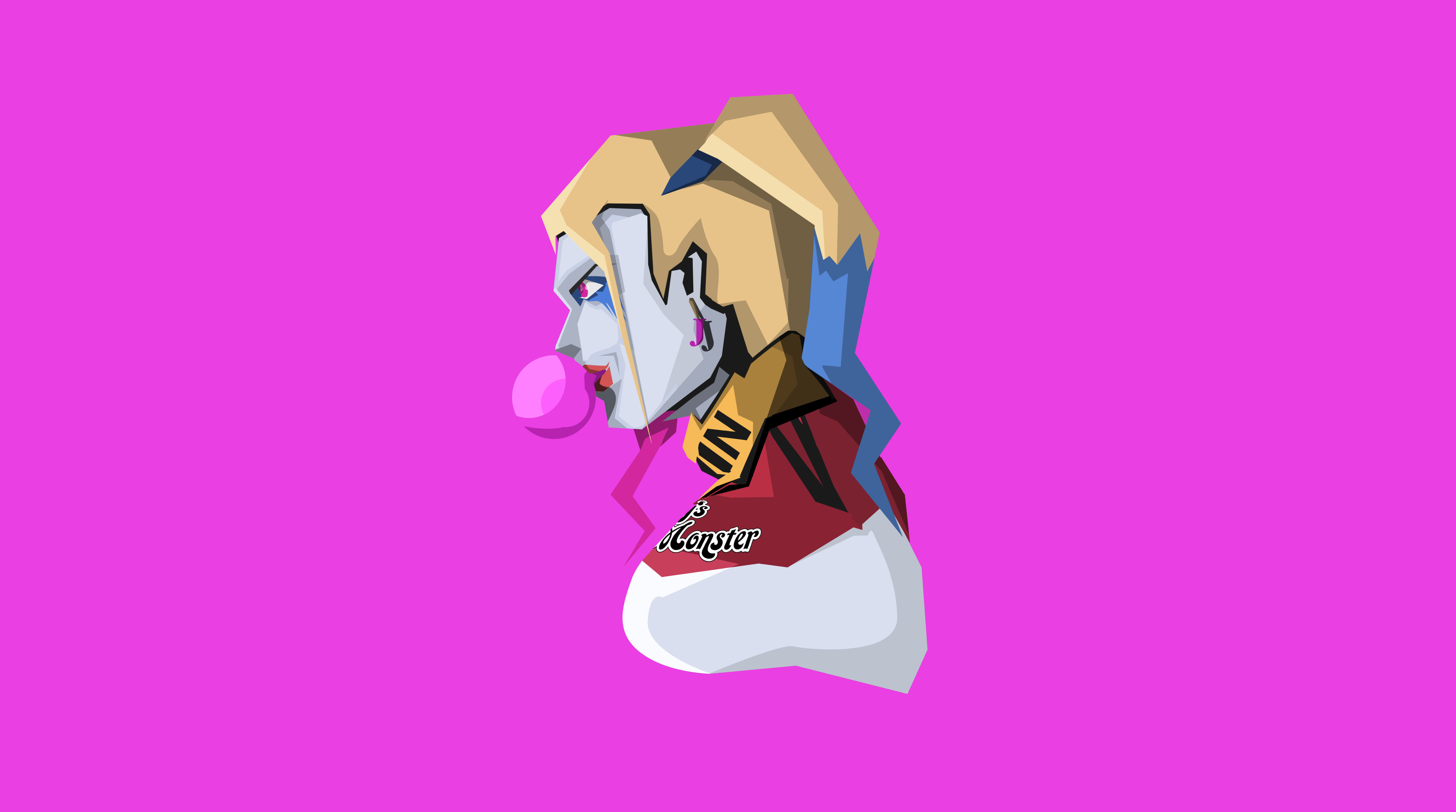 4K Harley Quinn Minimal Art Wallpapers