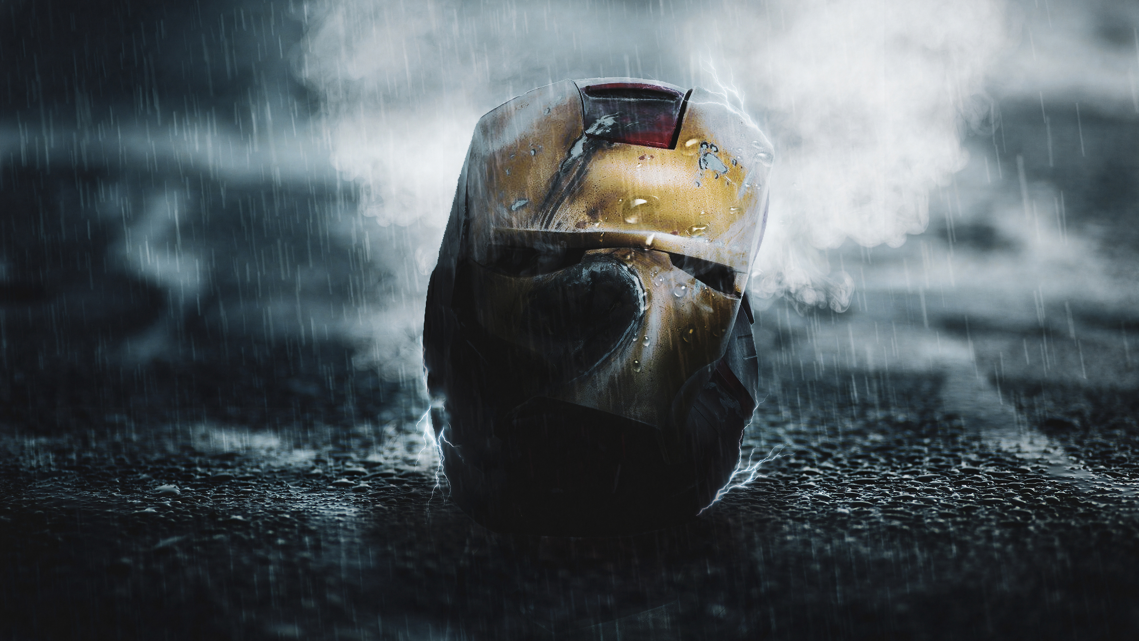 4K Iron Man Helmet Wallpapers