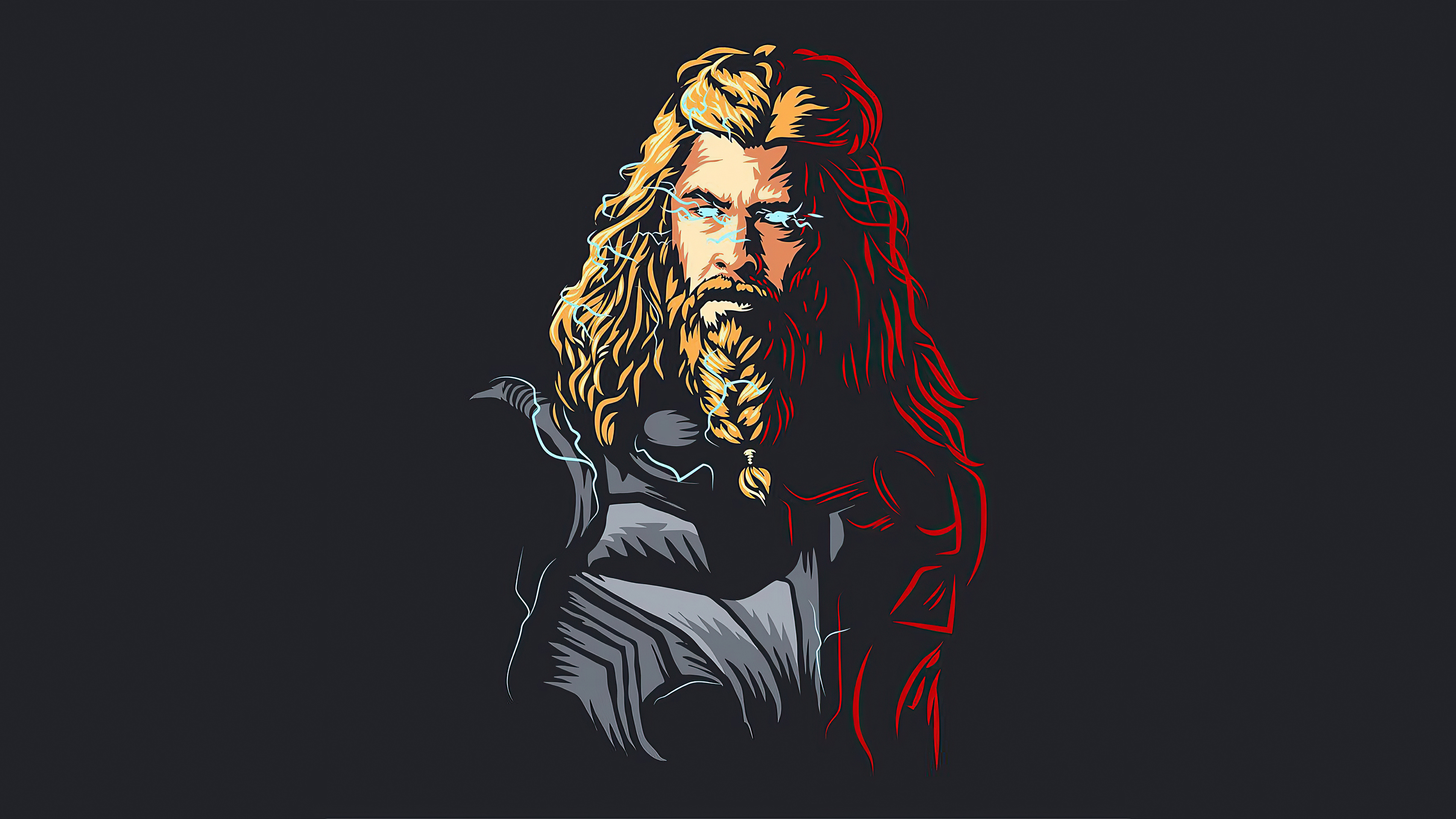 5K Thor Minimalism Wallpapers