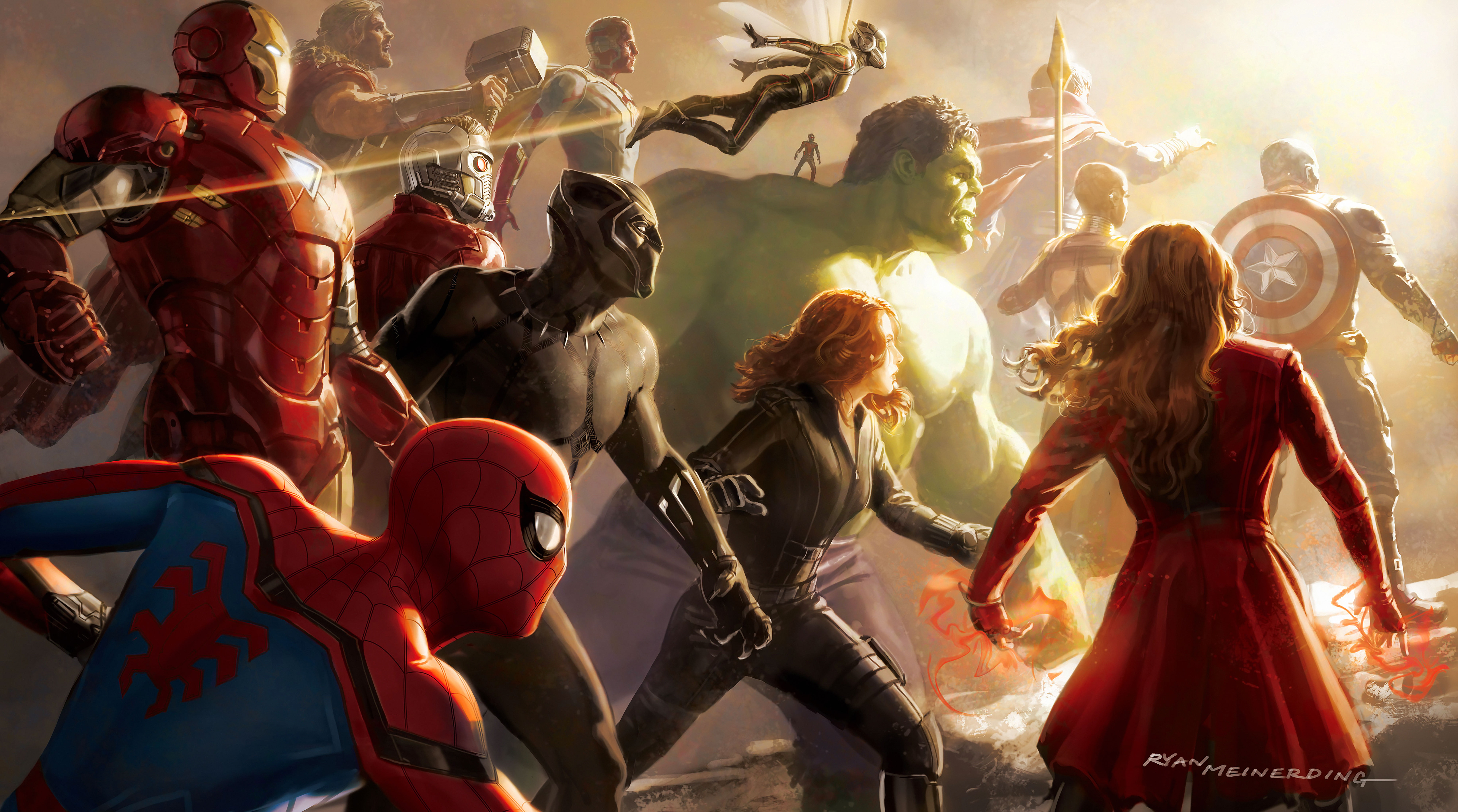 Avengers Vision Artwork Wallpapers