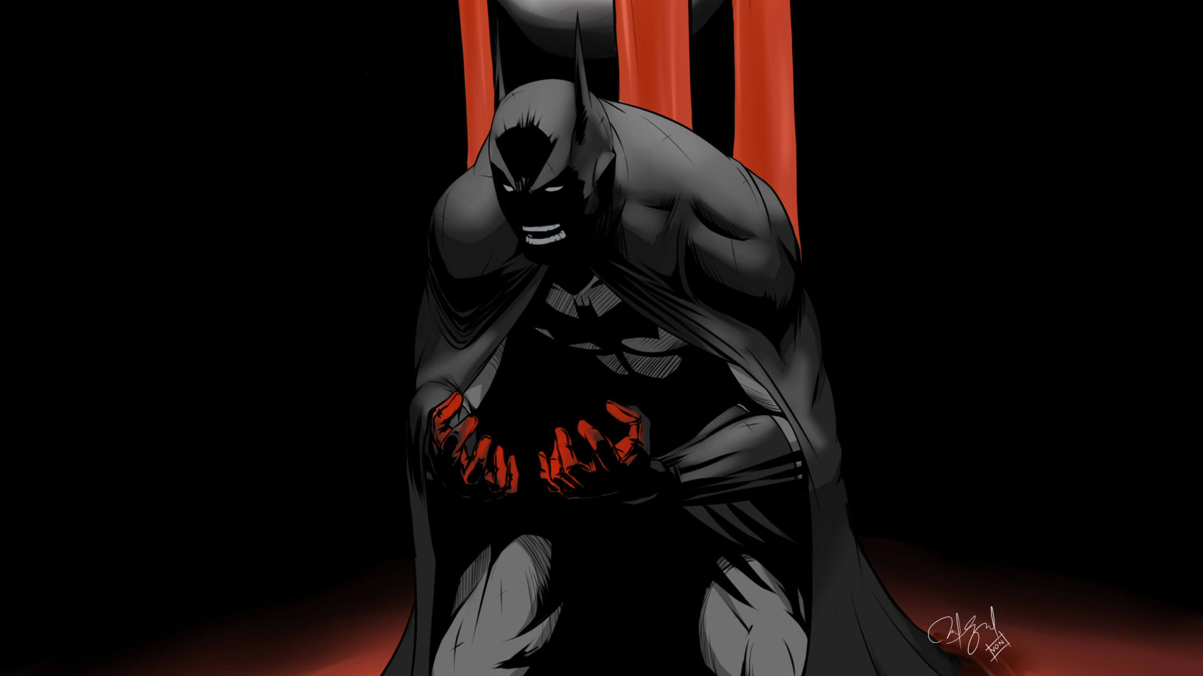 Batman Red Hand Wallpapers