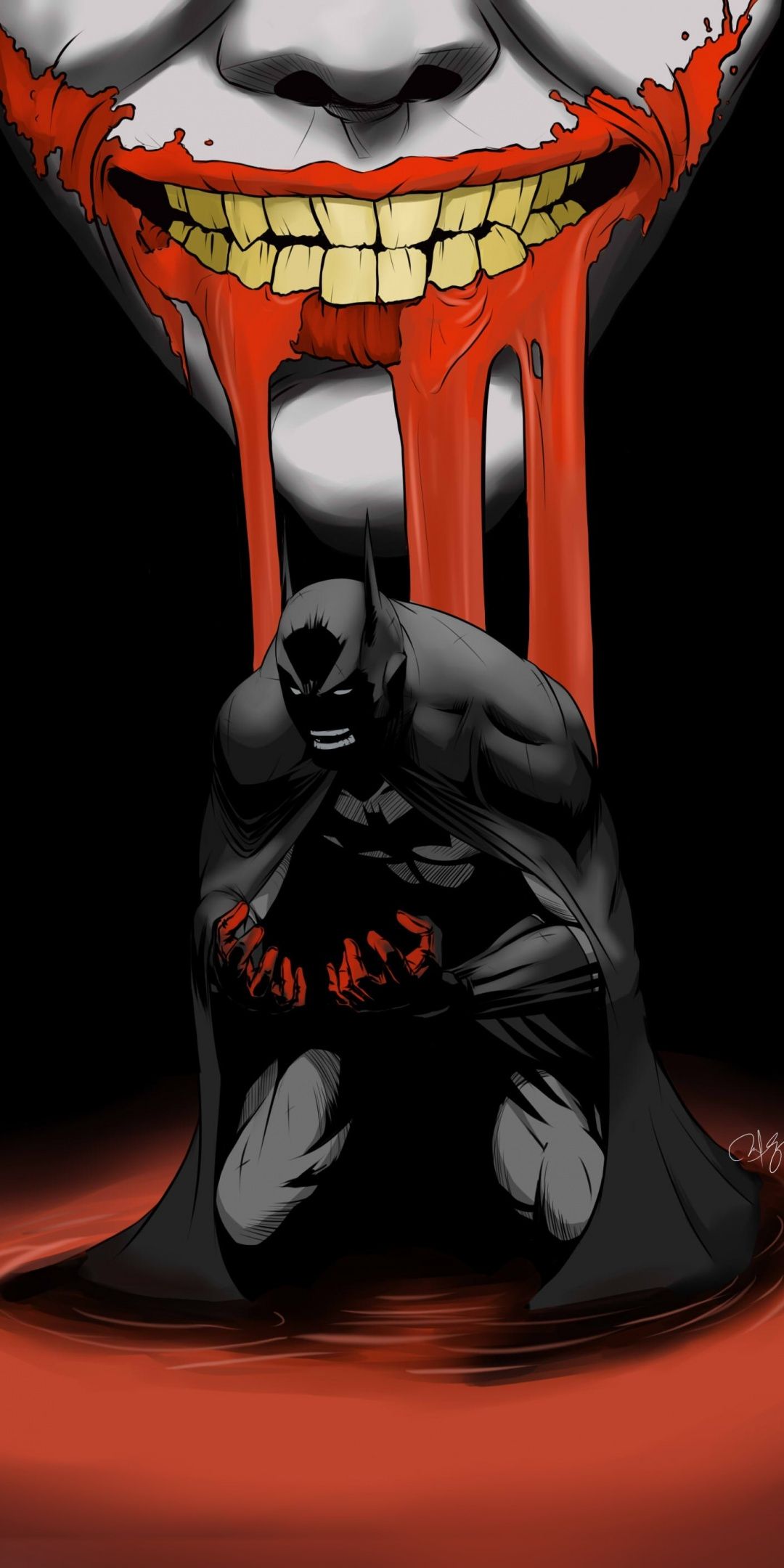 Batman Red Hand Wallpapers