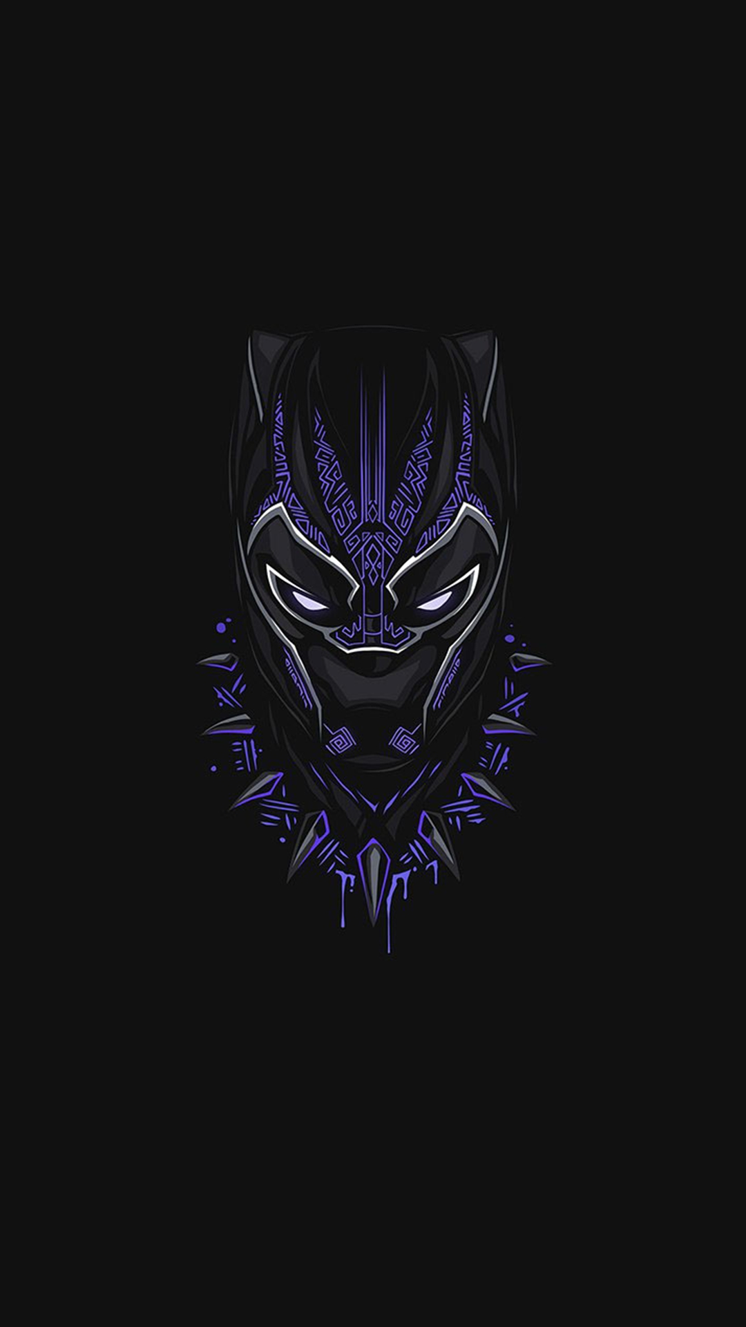 Black Panther Minimal Mask Wallpapers